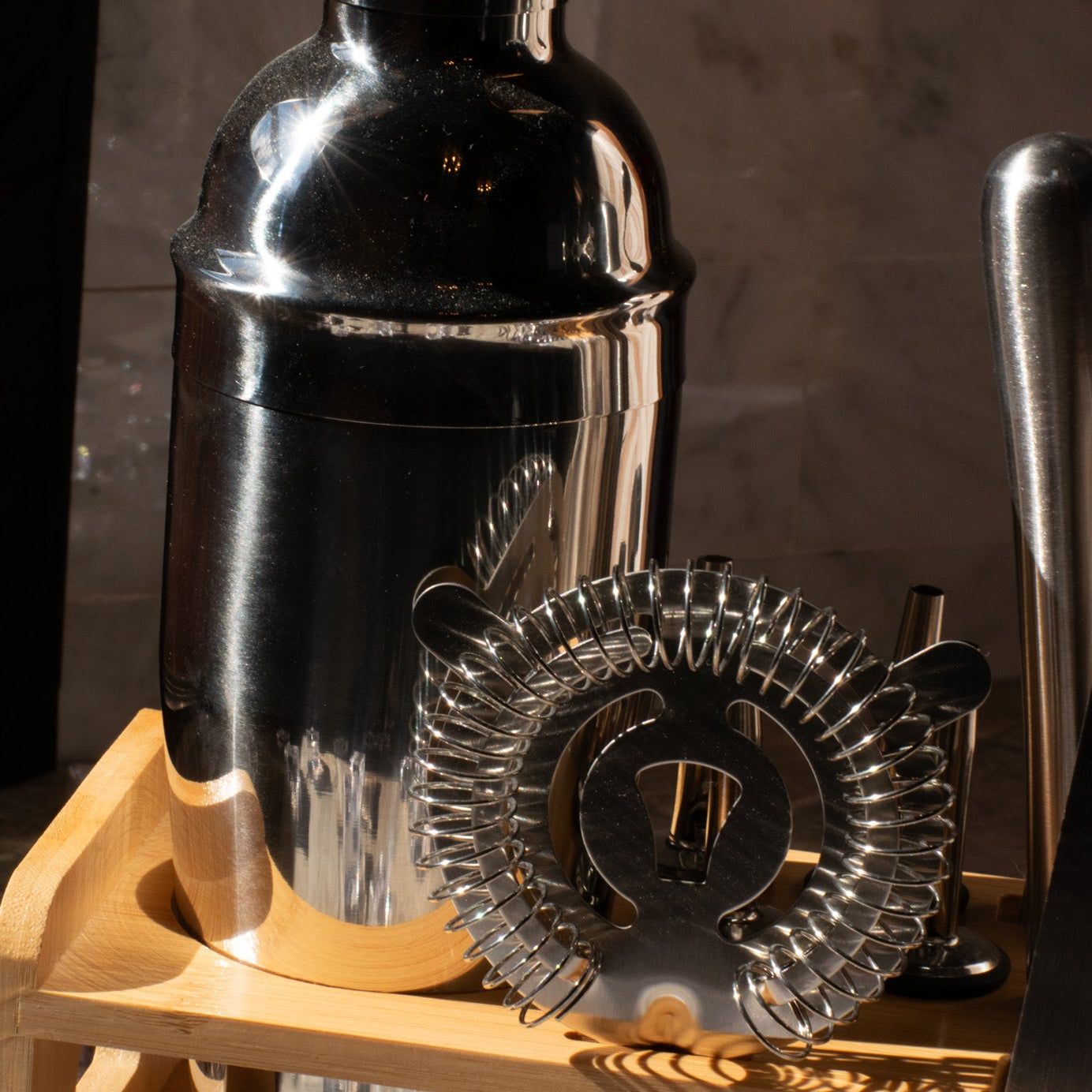 Mixology Bartender Kit with Stand Bar Tool Set