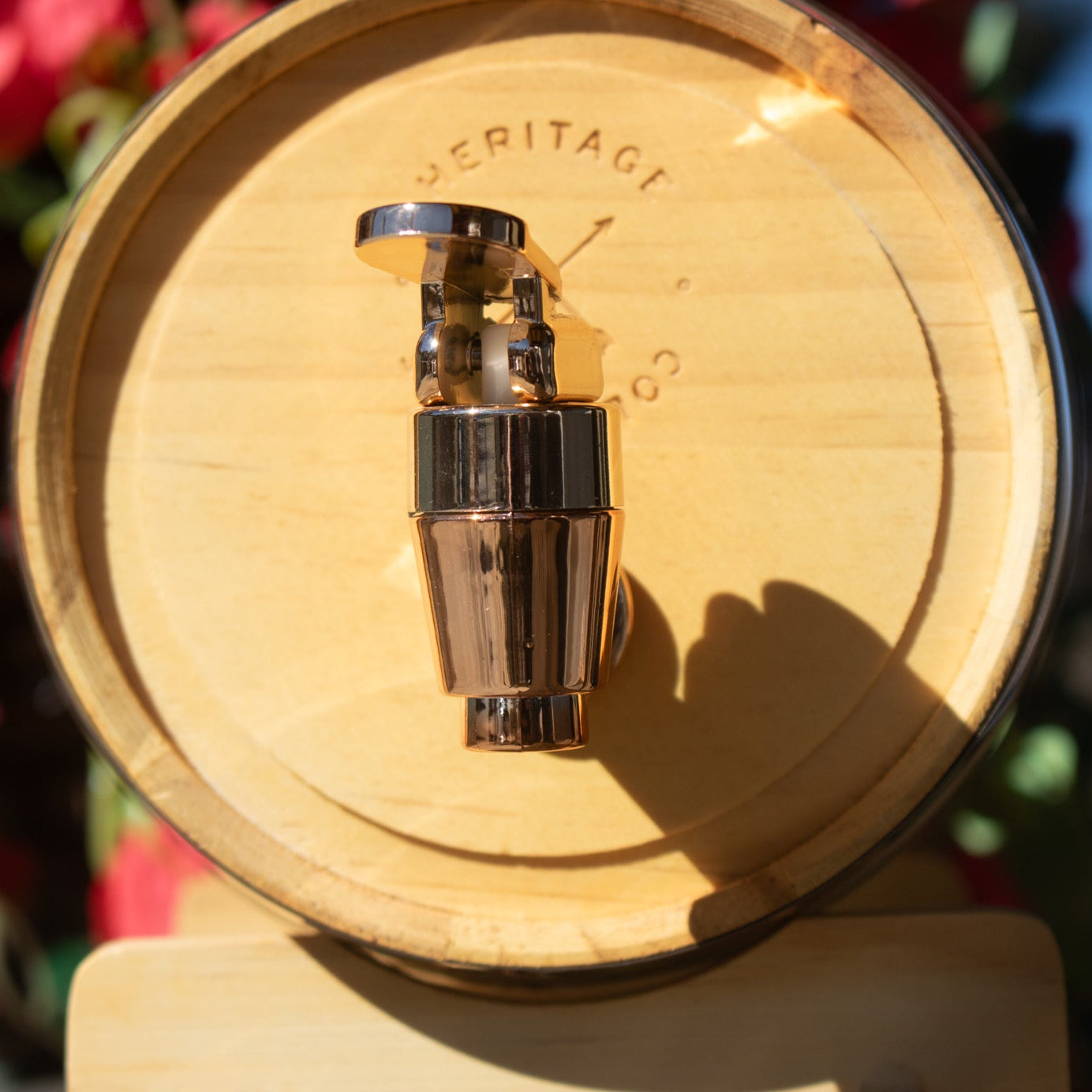 Hammer & Axe Wood Whiskey Barrel