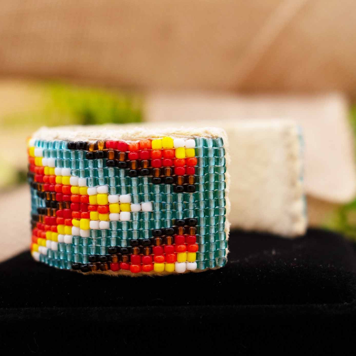 Native American Navajo Indian Hand Beaded Bracelet by Jacklyn Cleveland