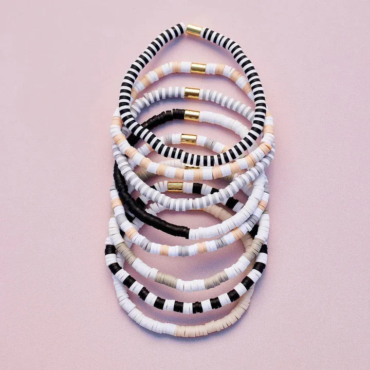Pura Vida Vacation Vibes Stretch Bracelet 8 Pack Set