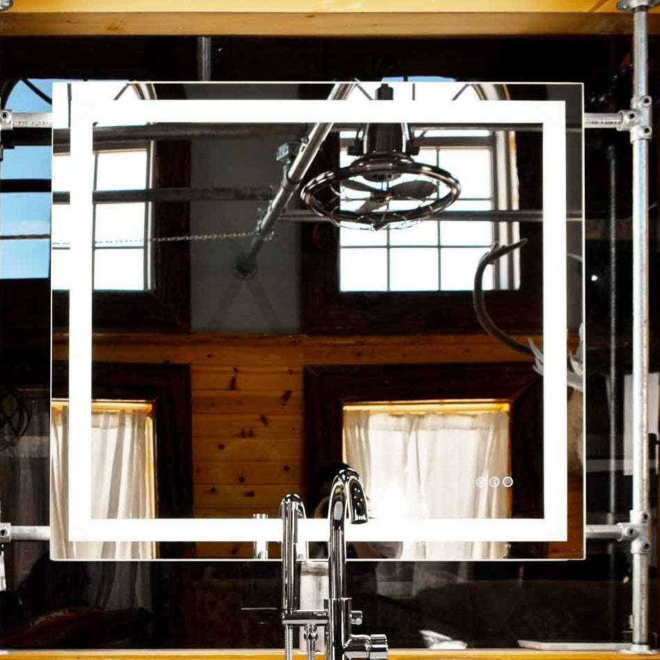 Aevar Super Bright Front & Back Lighted Mirror 40"x 36"