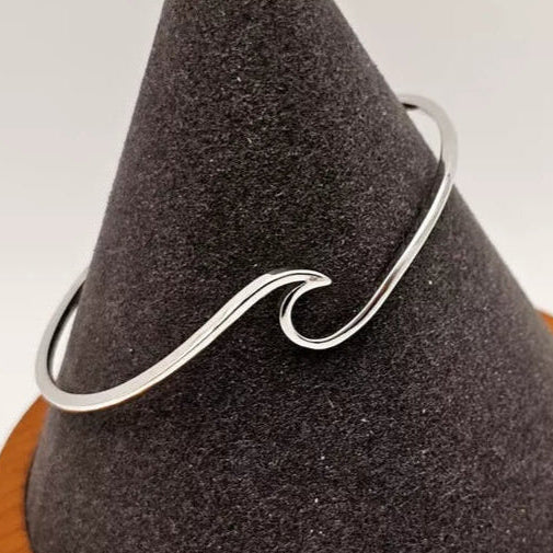 Pura Vida Silver Wave Cuff Bracelet