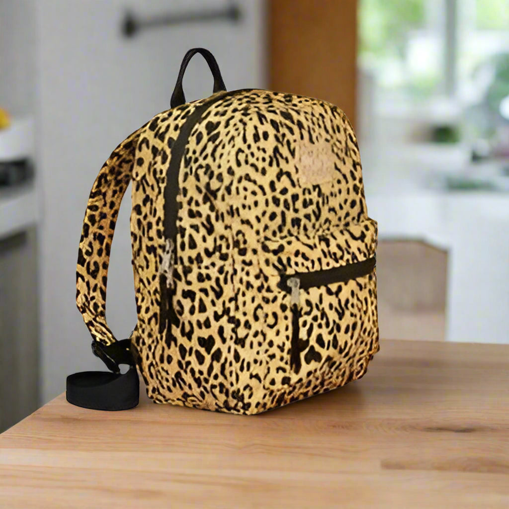 Pura Vida Leopard Print Mini Backpack