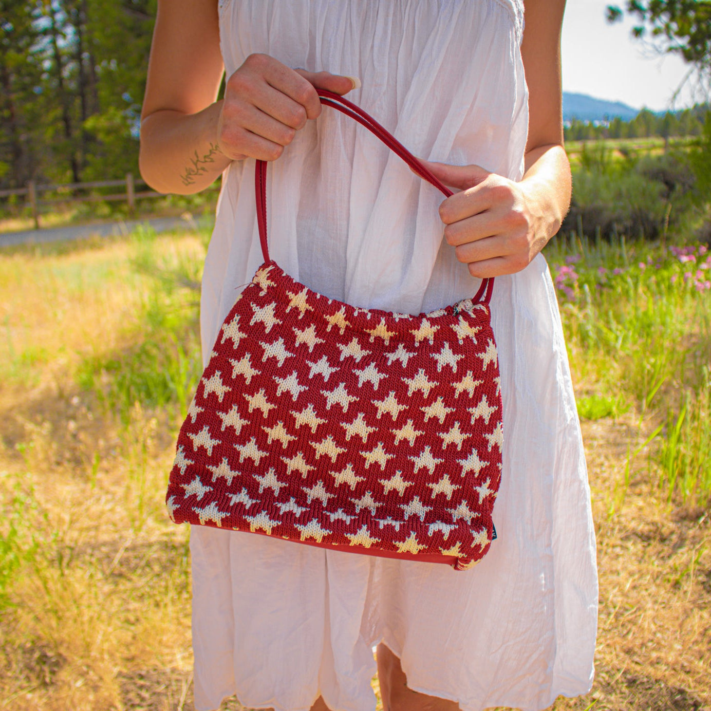 The Sak Elliott Lucca Tom-Star Red & White Star Purse