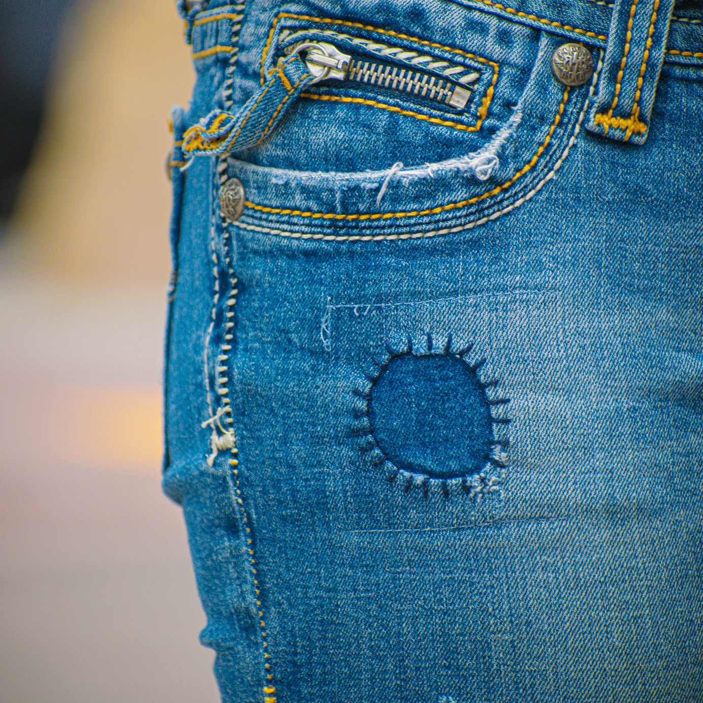 ReRock for Express Jeans Los Angeles Boot Cut Jeans
