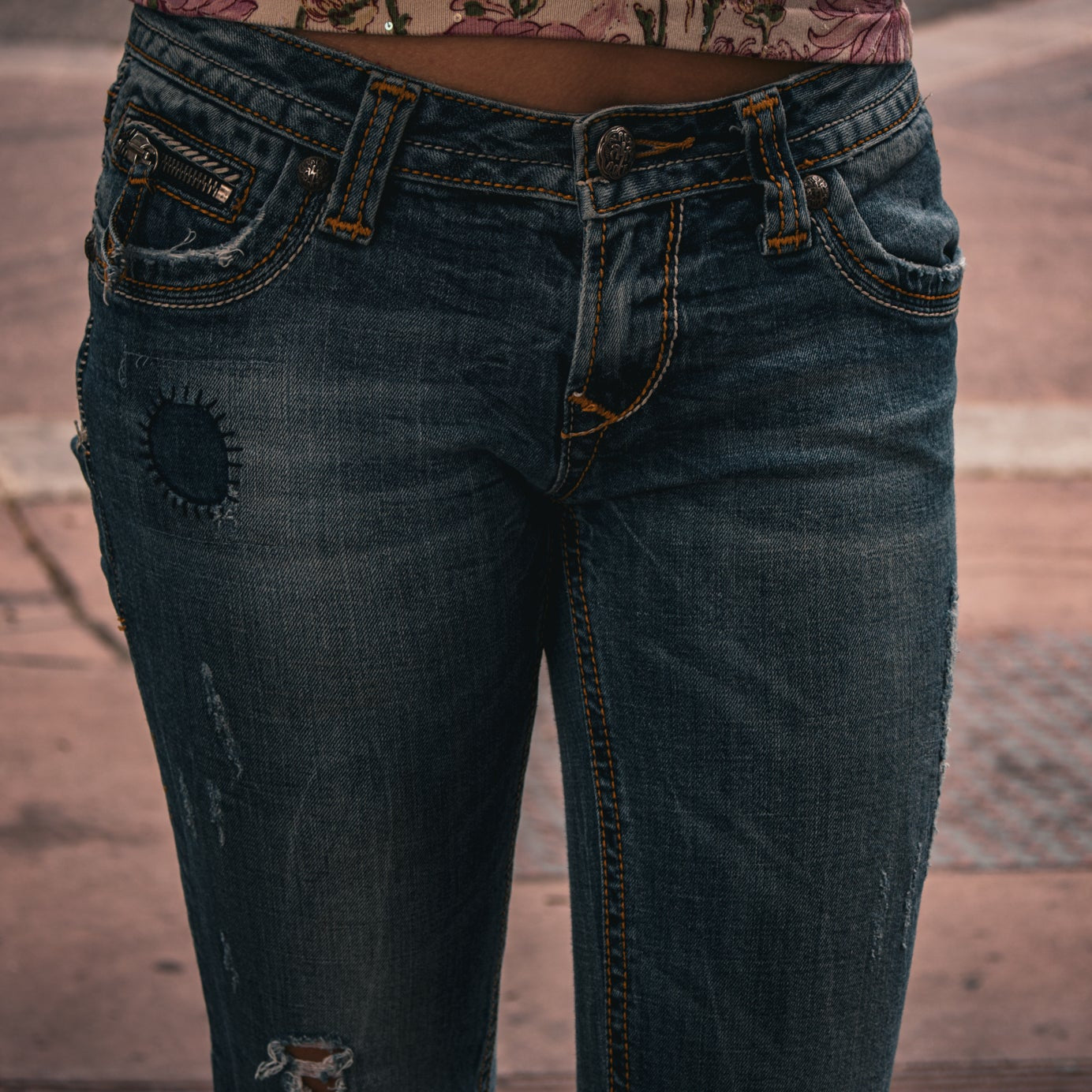 ReRock for Express Jeans Los Angeles Boot Cut Jeans