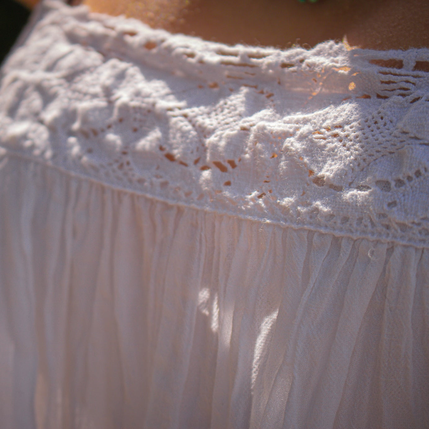 Unlimited Aura by the Limited White Sundress with Spaghetti Straps Size S