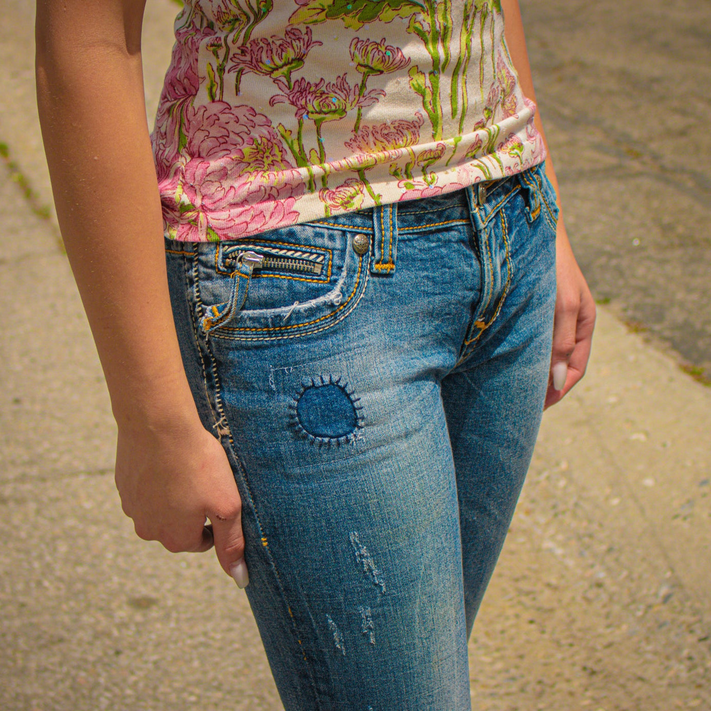 ReRock for Express Jeans Los Angeles Boot Cut Jeans