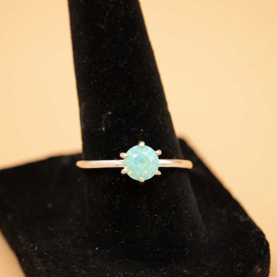Pura Vida Blue Stone Ring Size 8