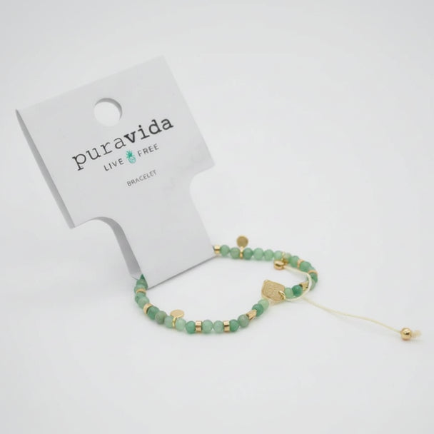 Pura Vida Jade Beaded String Bracelet