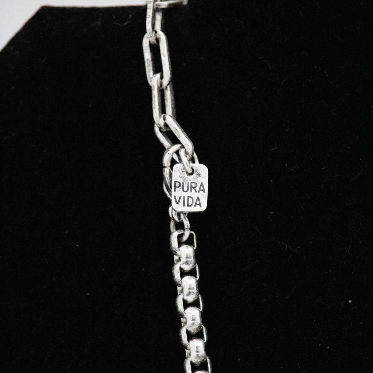 Pura Vida Men's Rolo Chain Necklace Silver