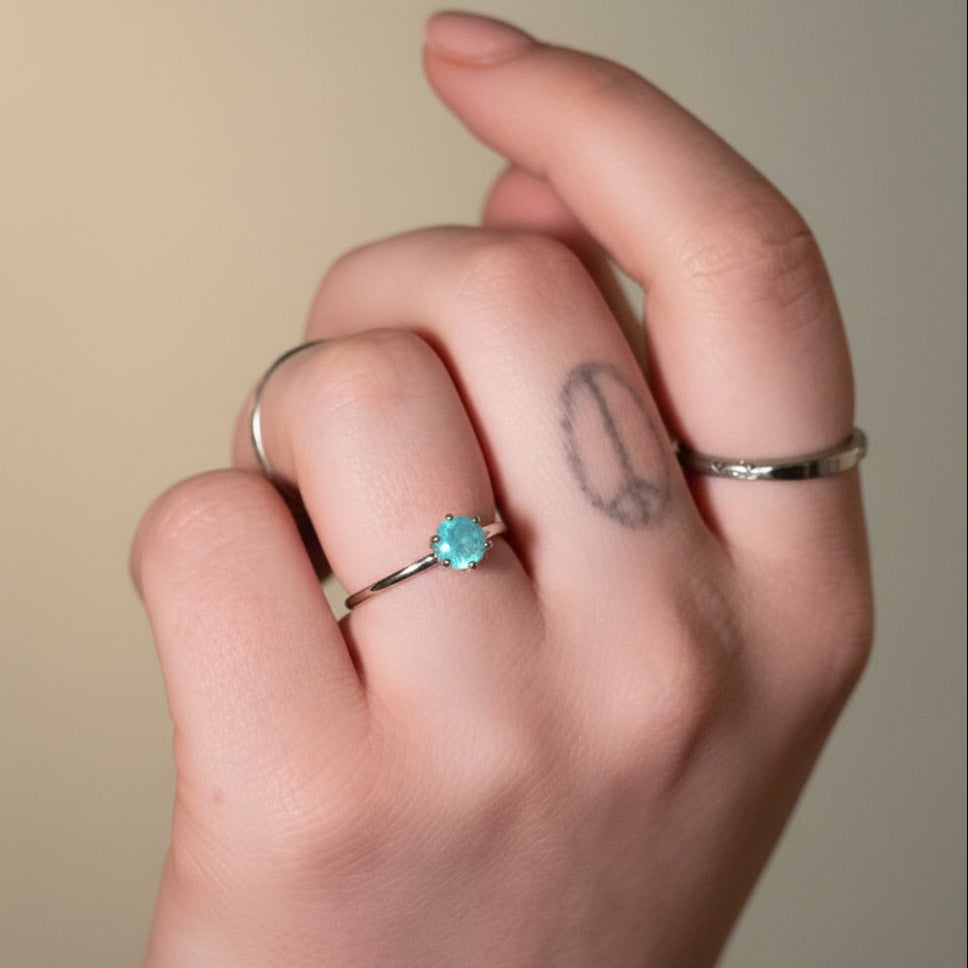 Pura Vida Blue Stone Ring Size 8