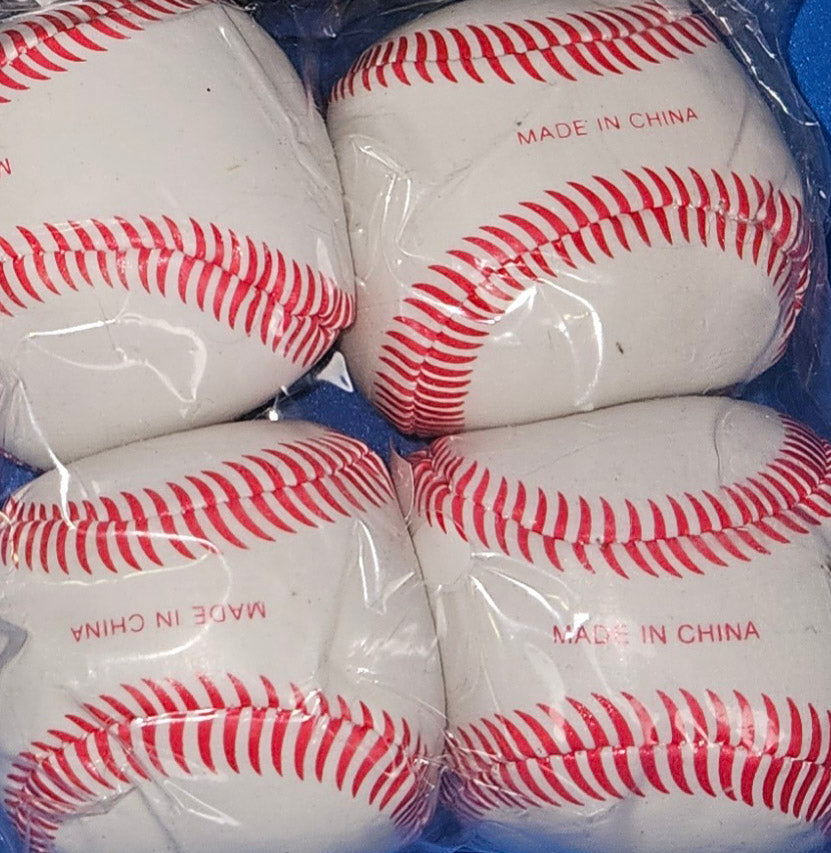 Favors Brand 4 Pack of Squishy Baseballs