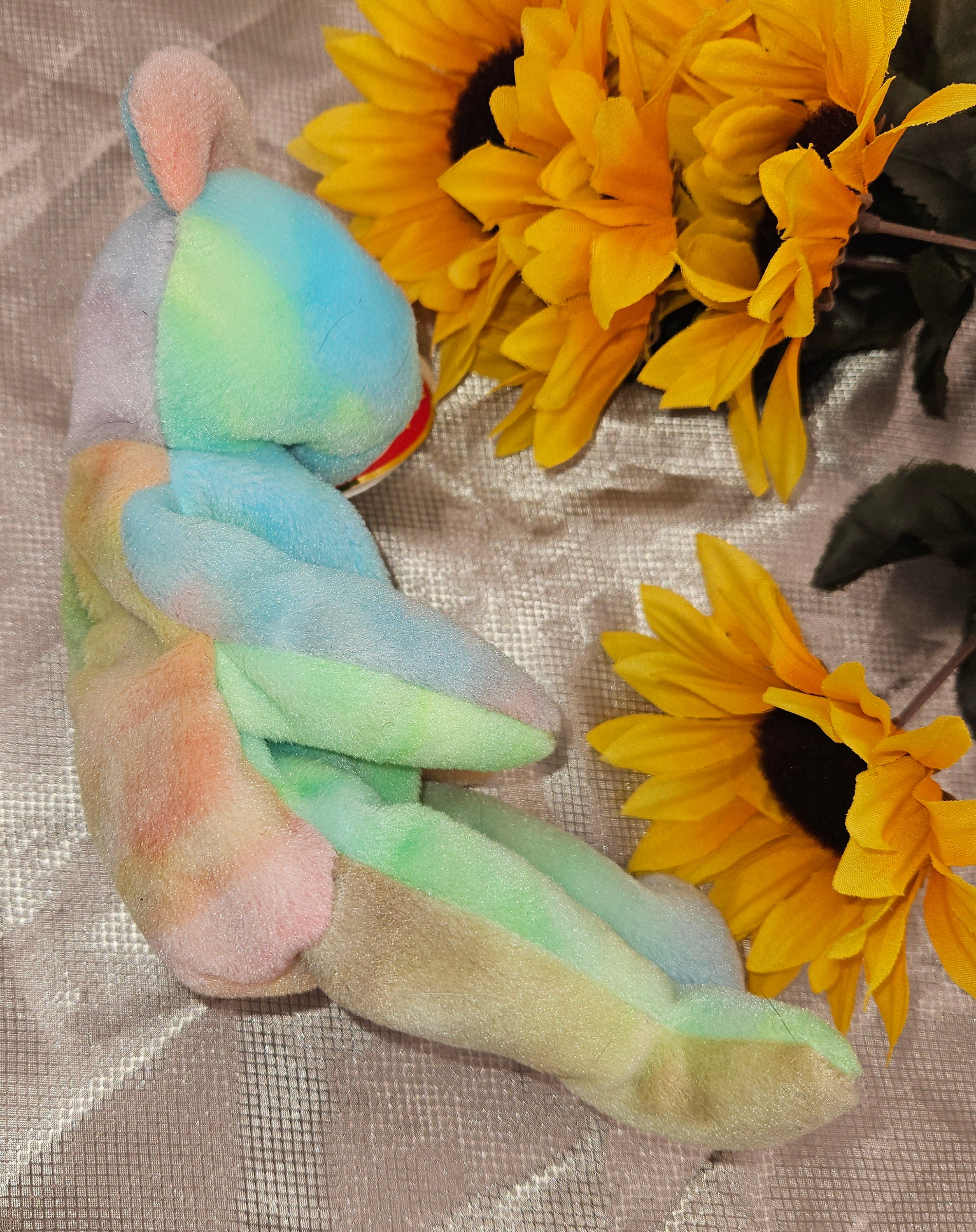 Ty Beanie Babies "Peace the Ty-Dye Bear"