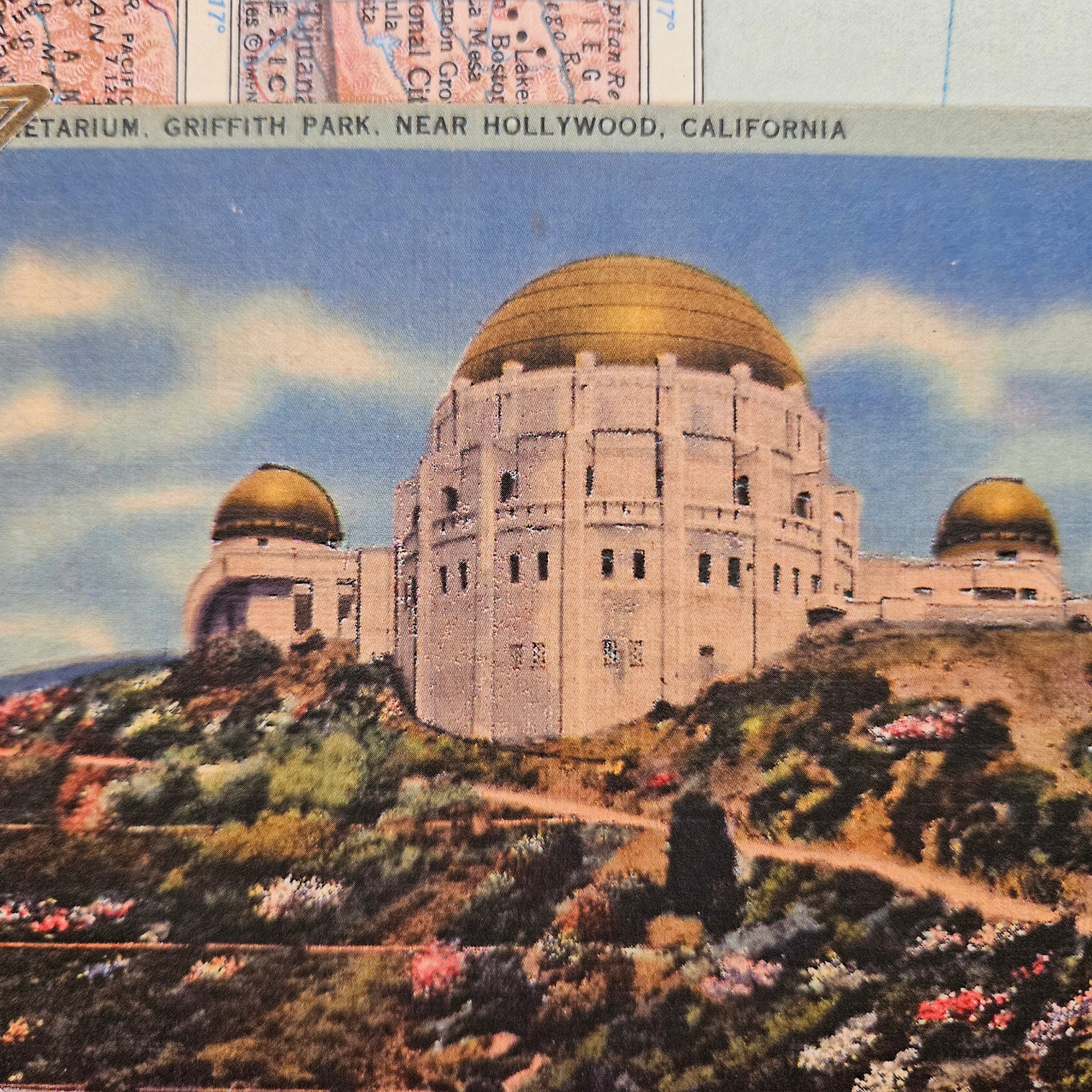 Beautifully Hand Crafted Custom Created Greeting Card Series by Diane Stegman "Griffith Park, California"