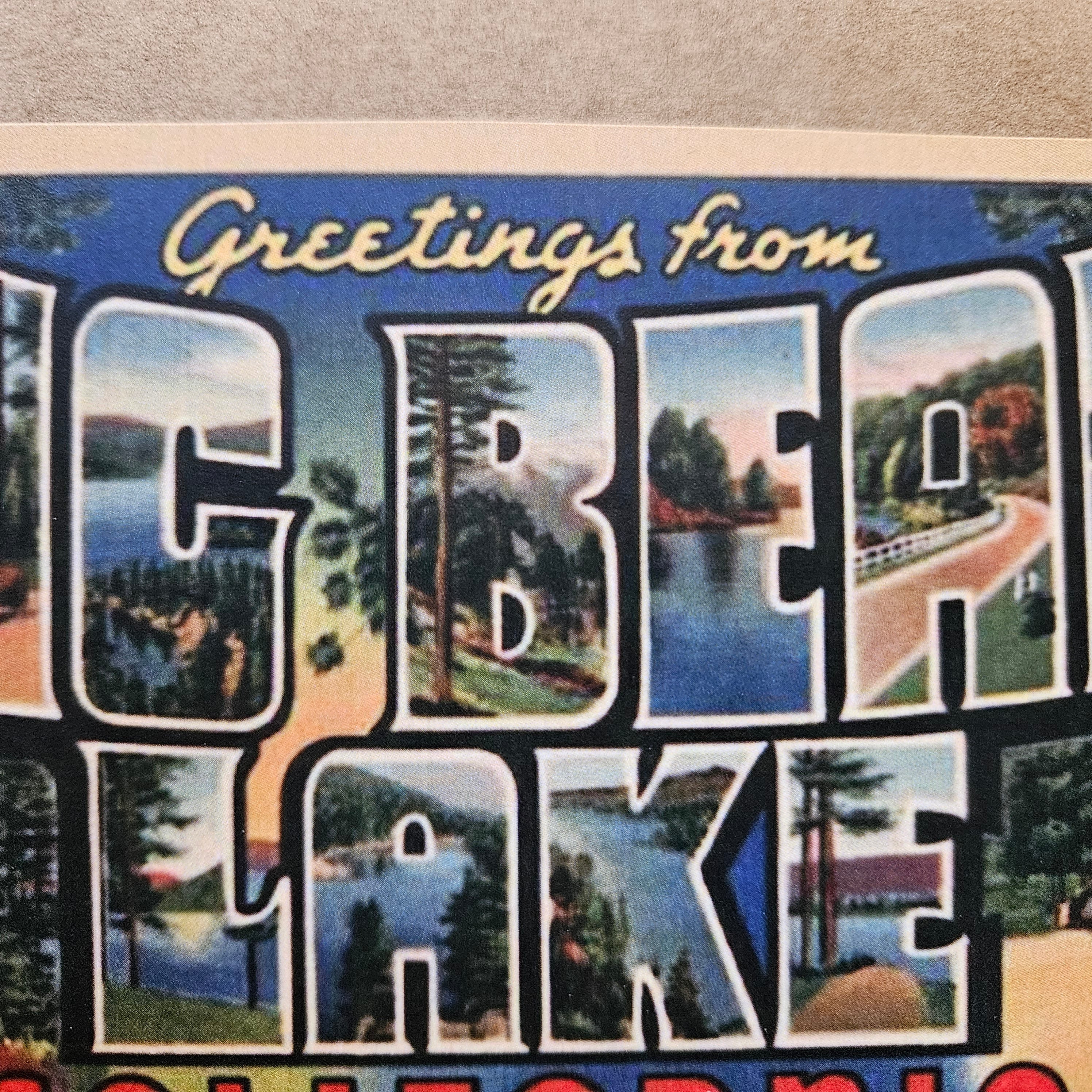 Beautifully Hand Crafted Custom Created Greeting Card Series by Diane Stegman "Greetings from Big Bear Lake, California"