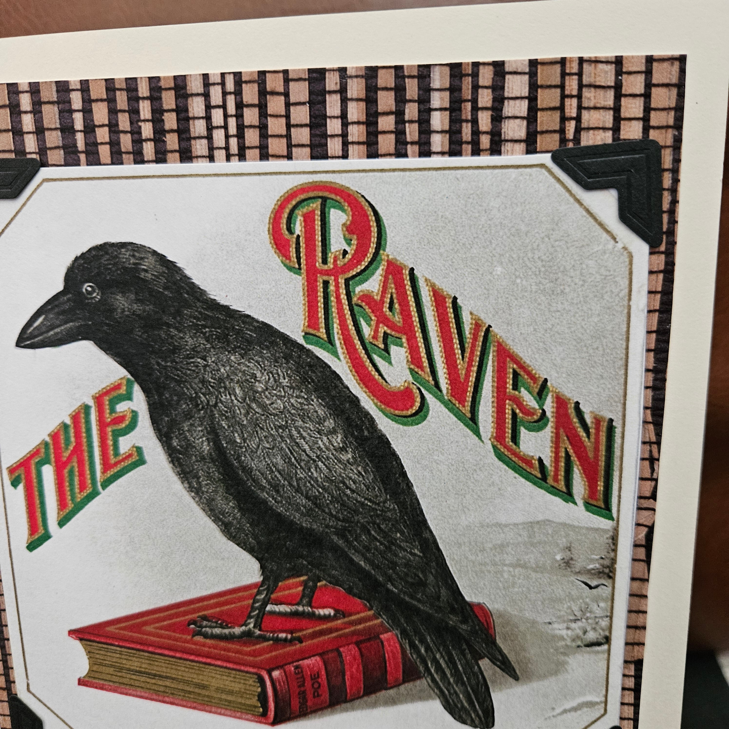 Beautifully Hand Crafted Custom Created Greeting Card Series by Diane Stegman "The Raven"