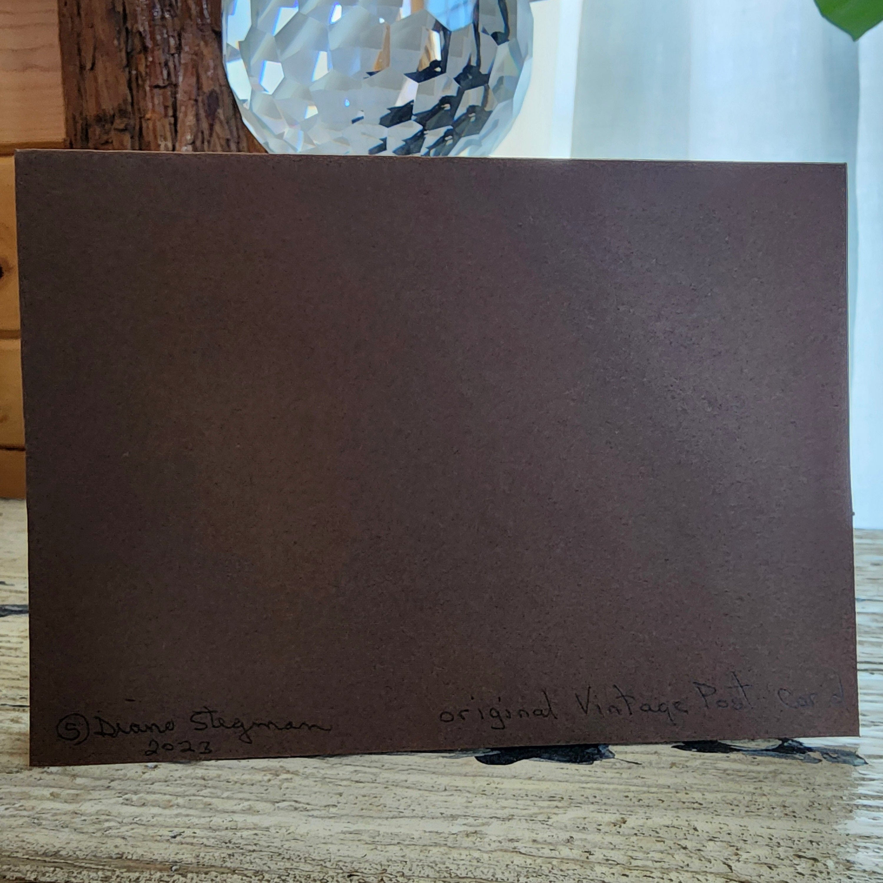 Beautifully Hand Crafted Custom Created Greeting Card Series by Diane Stegman "Easter Rabbit"