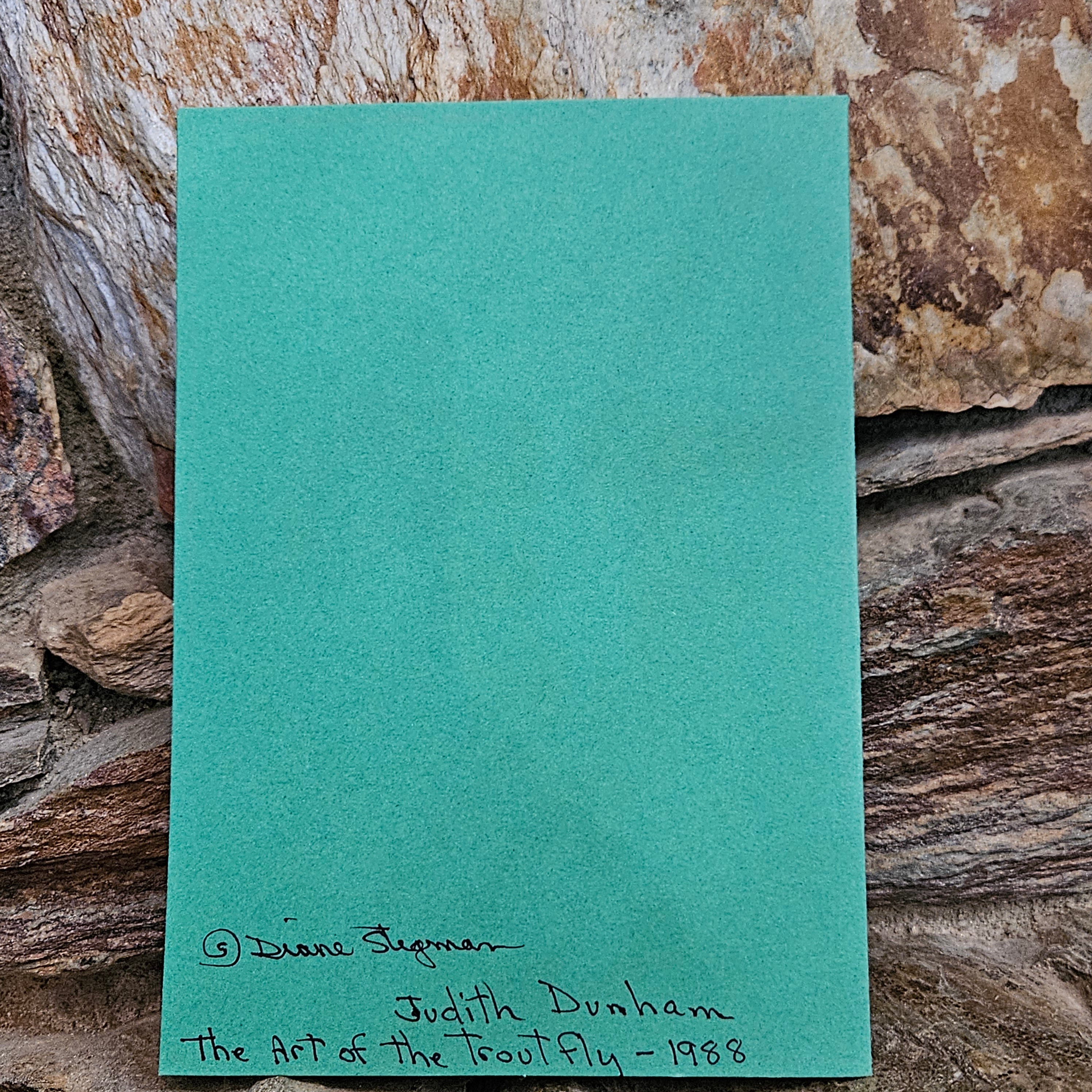 Beautifully Hand Crafted Custom Created Greeting Card Series by Diane Stegman"Praying Mantis"