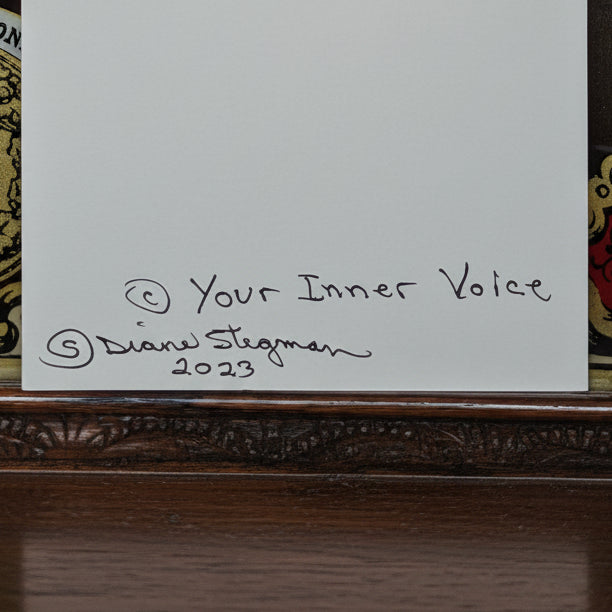 Beautifully Hand Crafted Custom Created Greeting Card Series by Diane Stegman "Serenity Prayer"