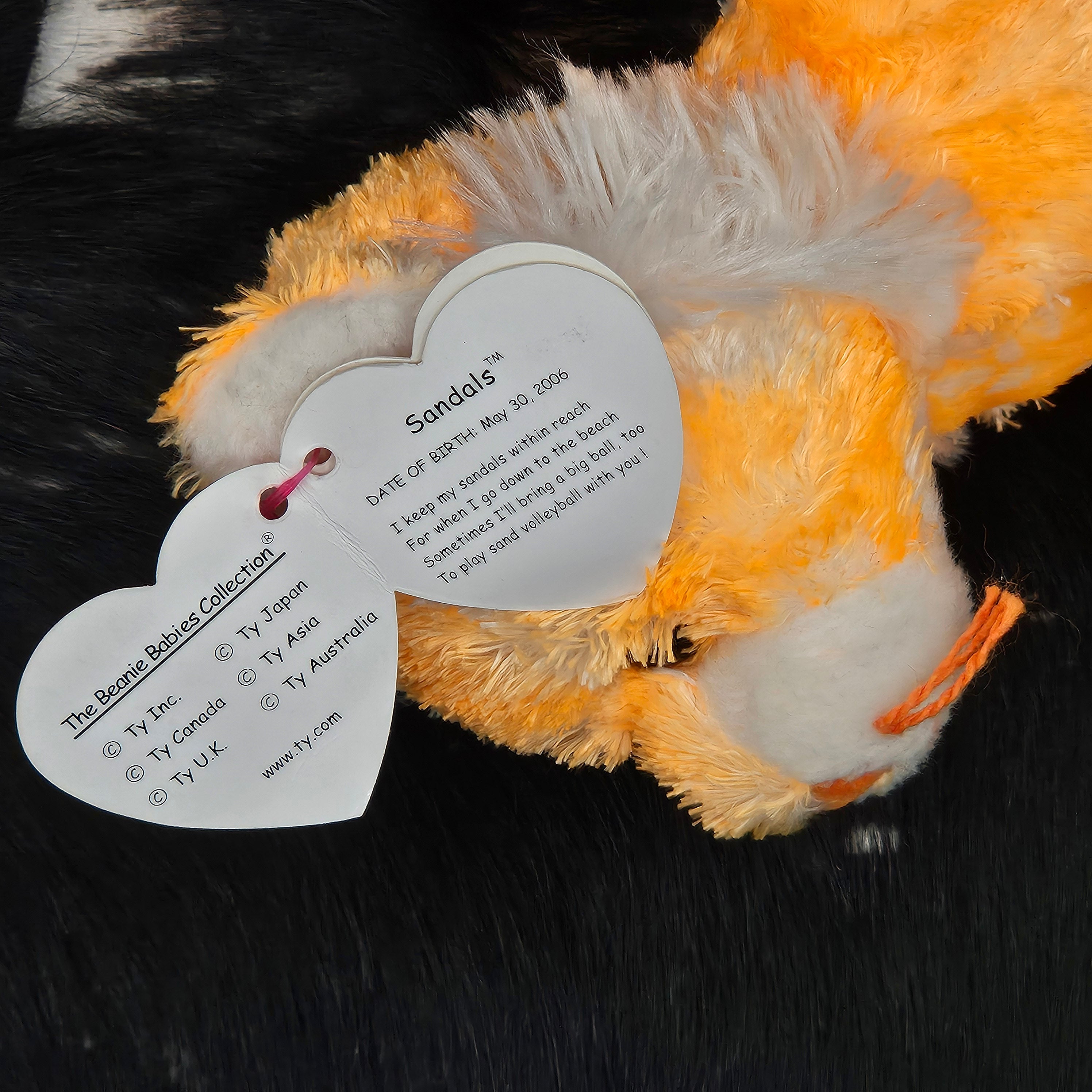 Ty Beanie Babies "Sandals the Tiger"