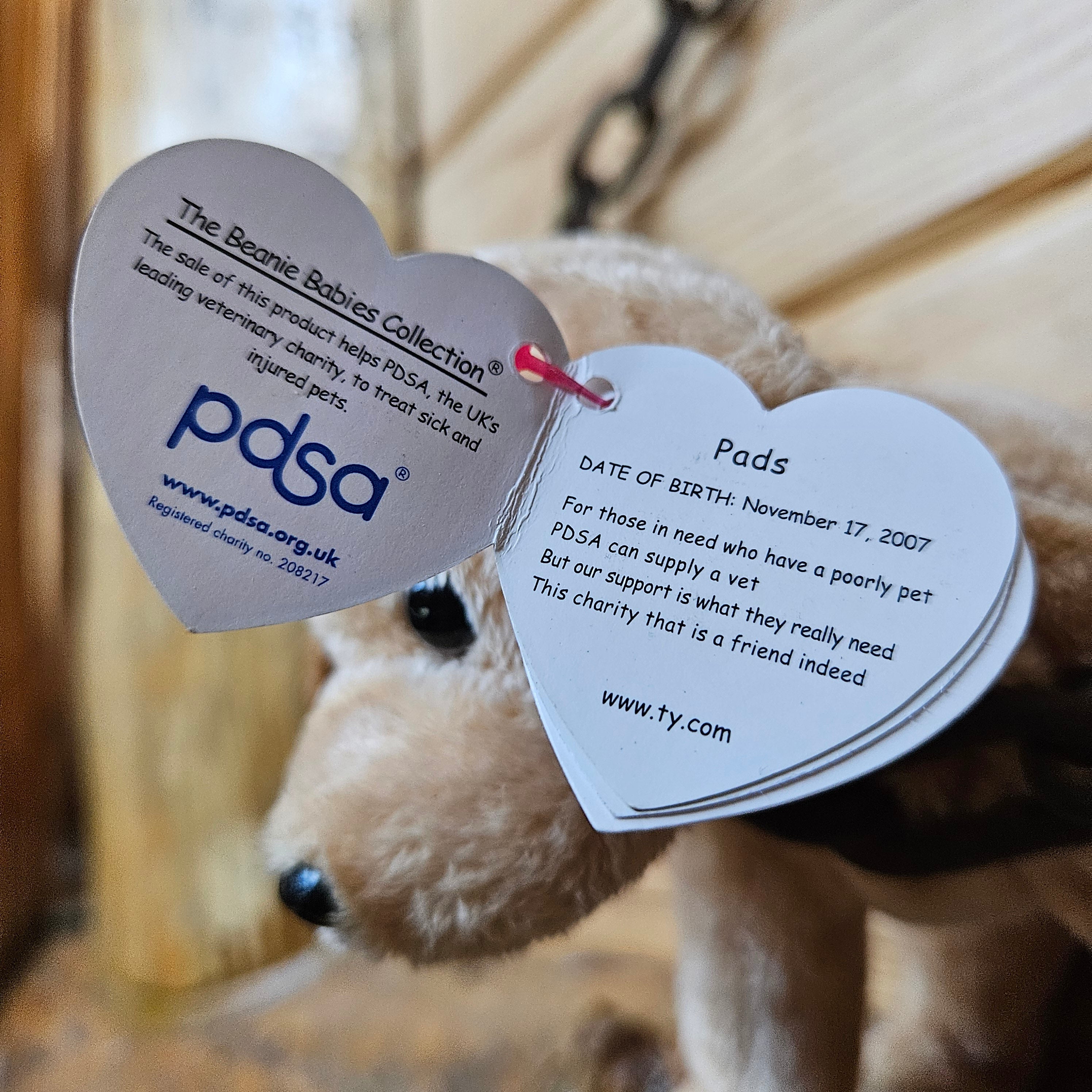 Ty Beanie Babies "Pads the Dog"
