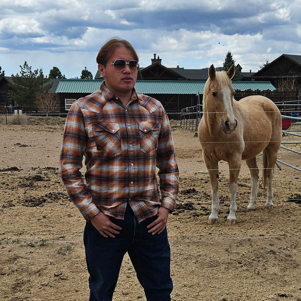 Pendleton Wyatt Gambler Long Sleeve Button Up Shirt