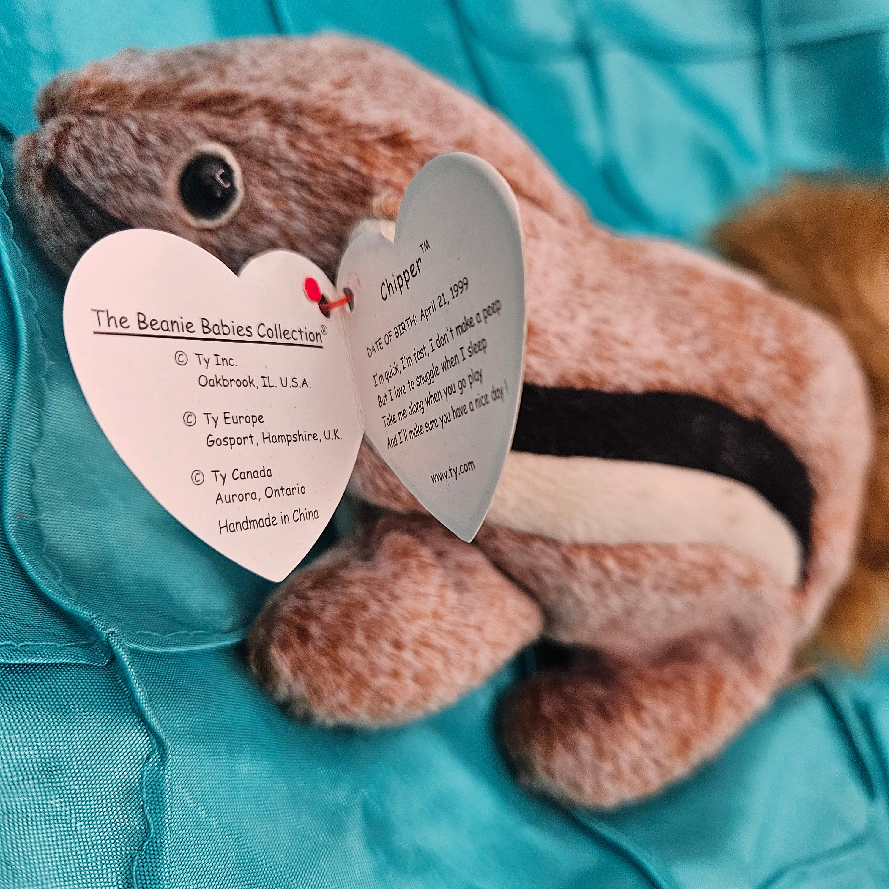 Ty Beanie Baby "Chipper the Chipmunk"