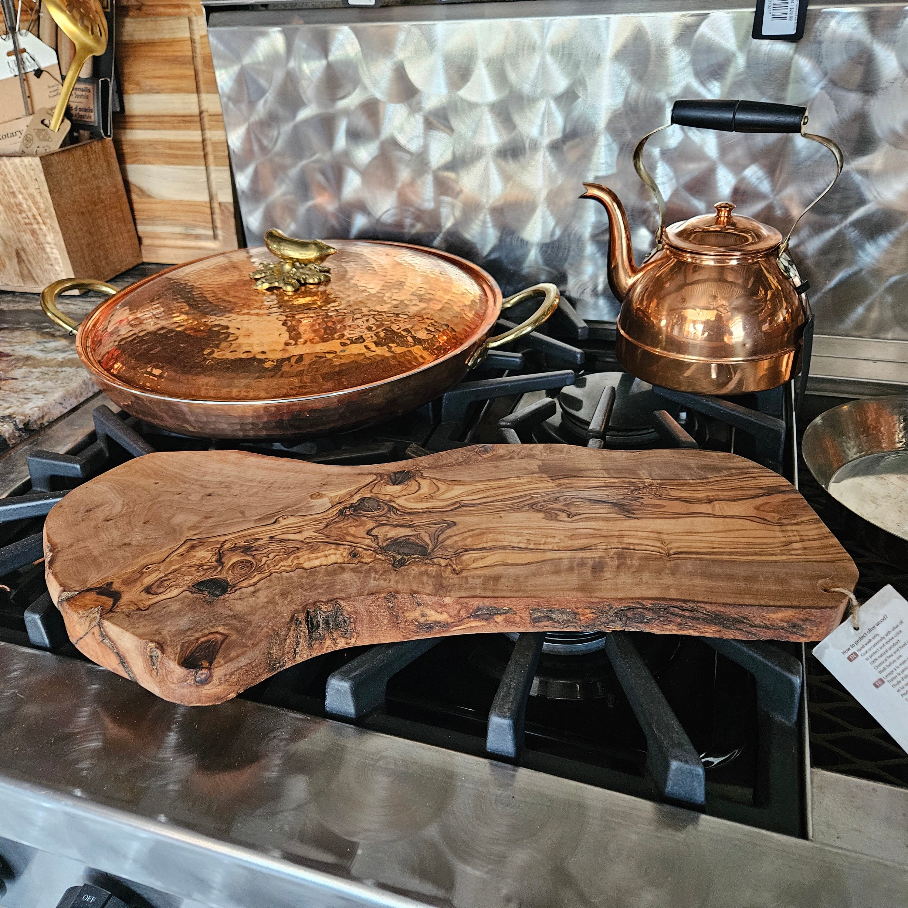 Oliveart Artisanal Olive Wood Cheese Board