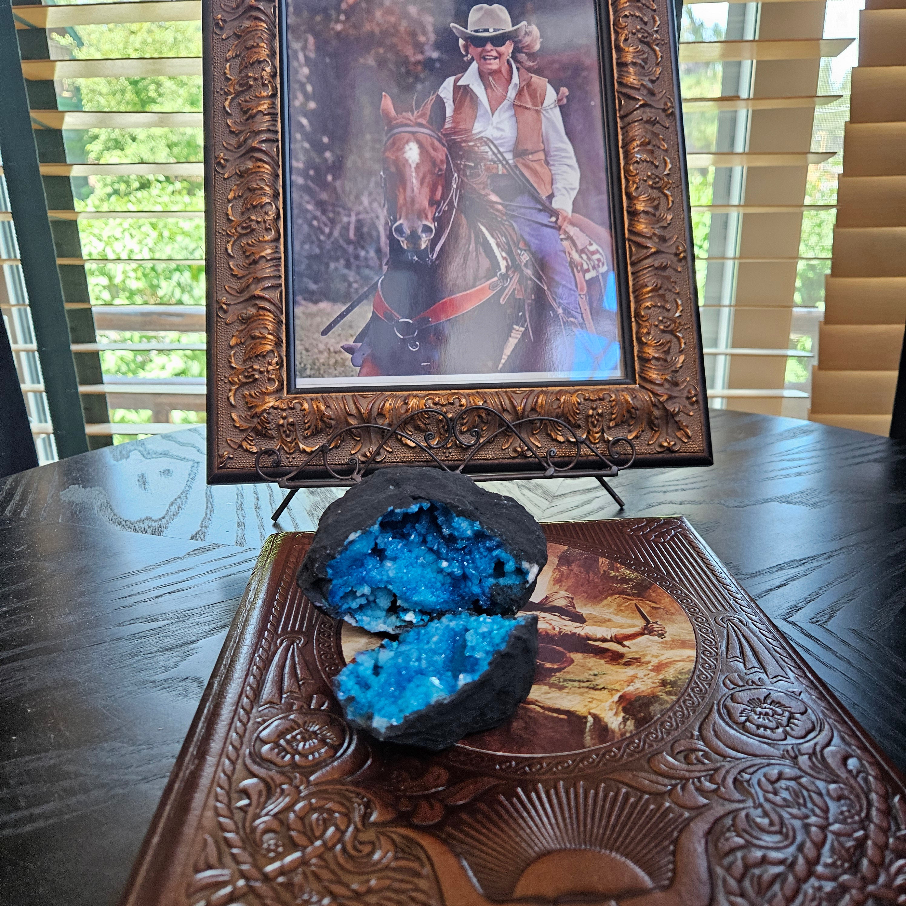 Blue Quartz Geode Crystal