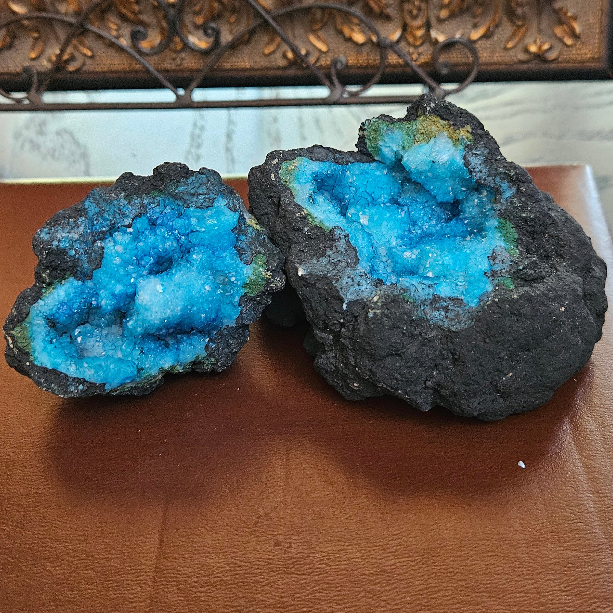 Blue Quartz Geode Crystal