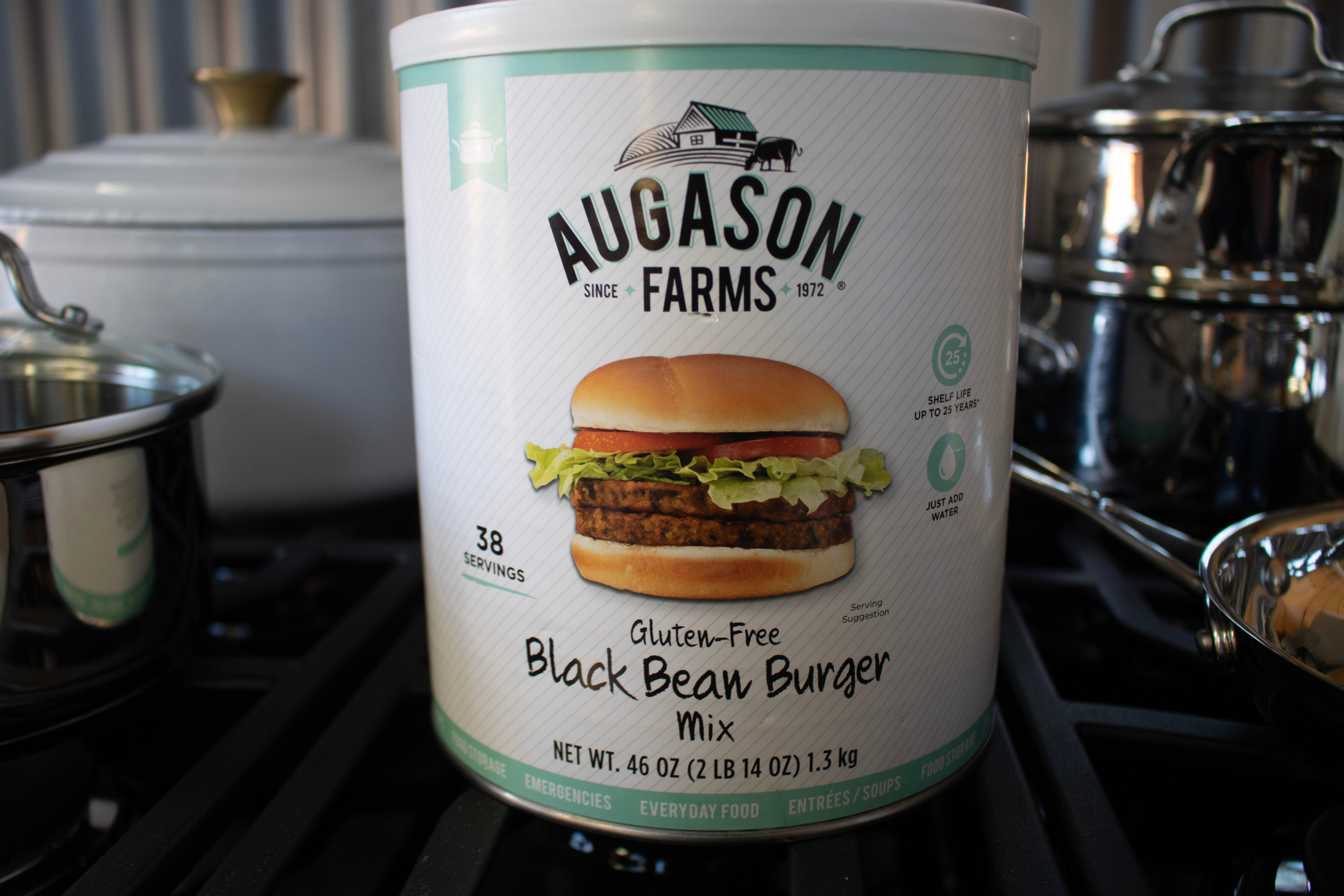 Augason Farms Gluten Free Black Bean Burger Mix