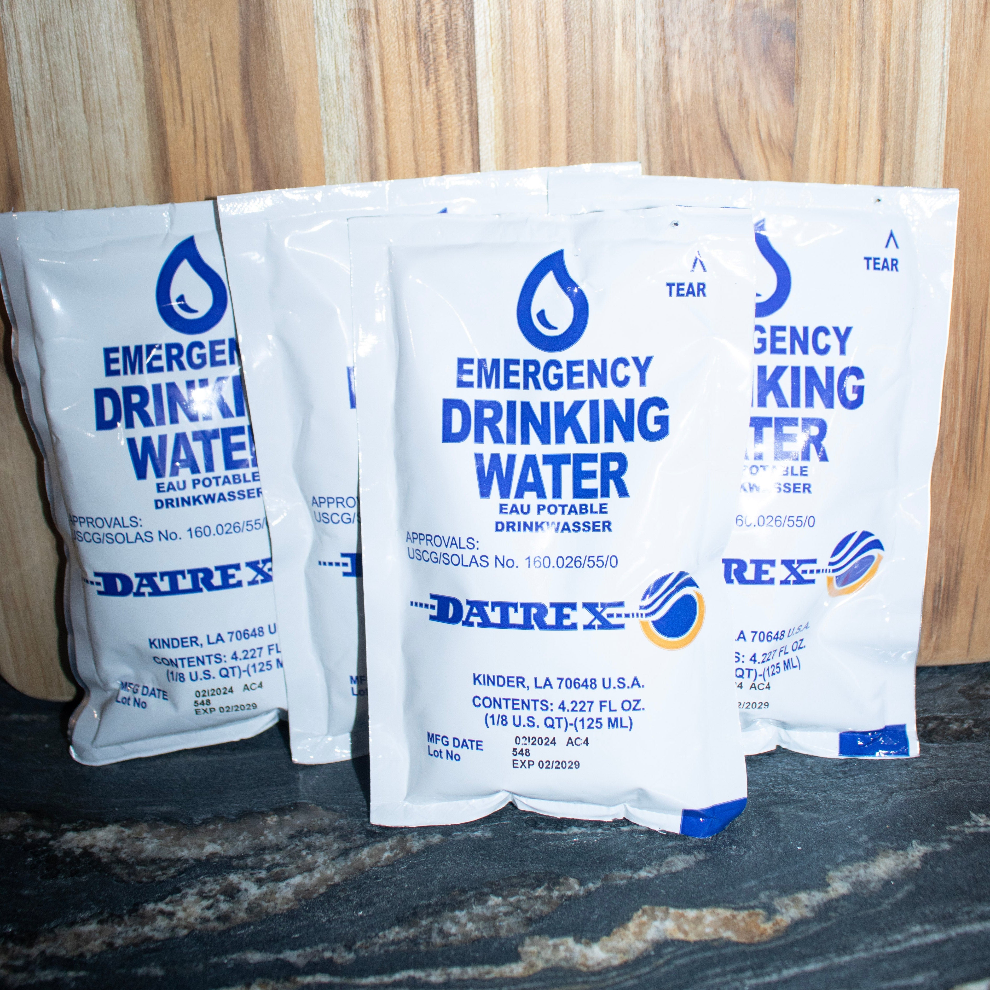 Emergency Water Packet 4.227 oz - 3 Day/72 Hour Supply (18 Packs)