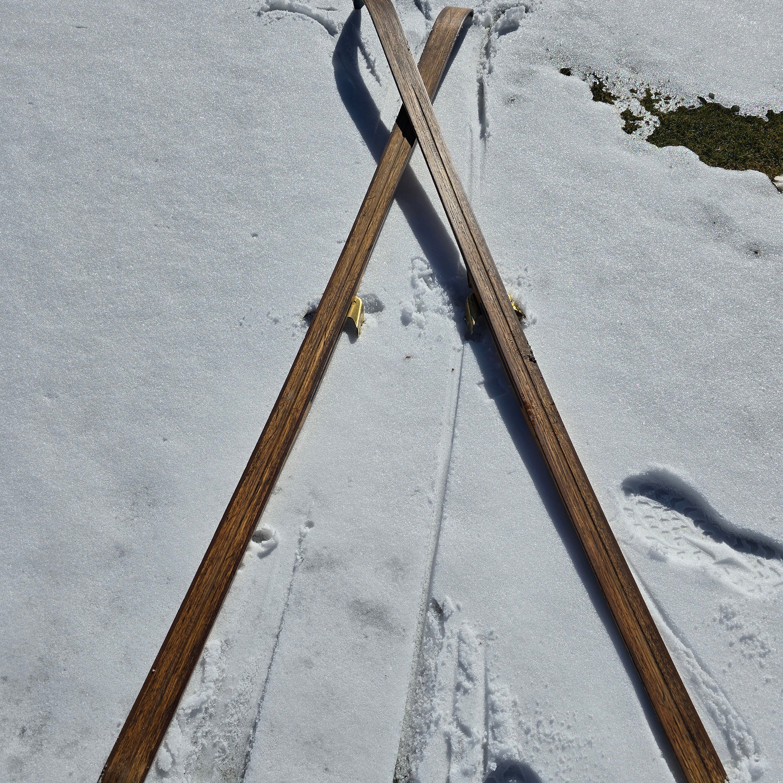 Vintage Bonna 1800 Wood Cross-Country Skis - from NORWAY!