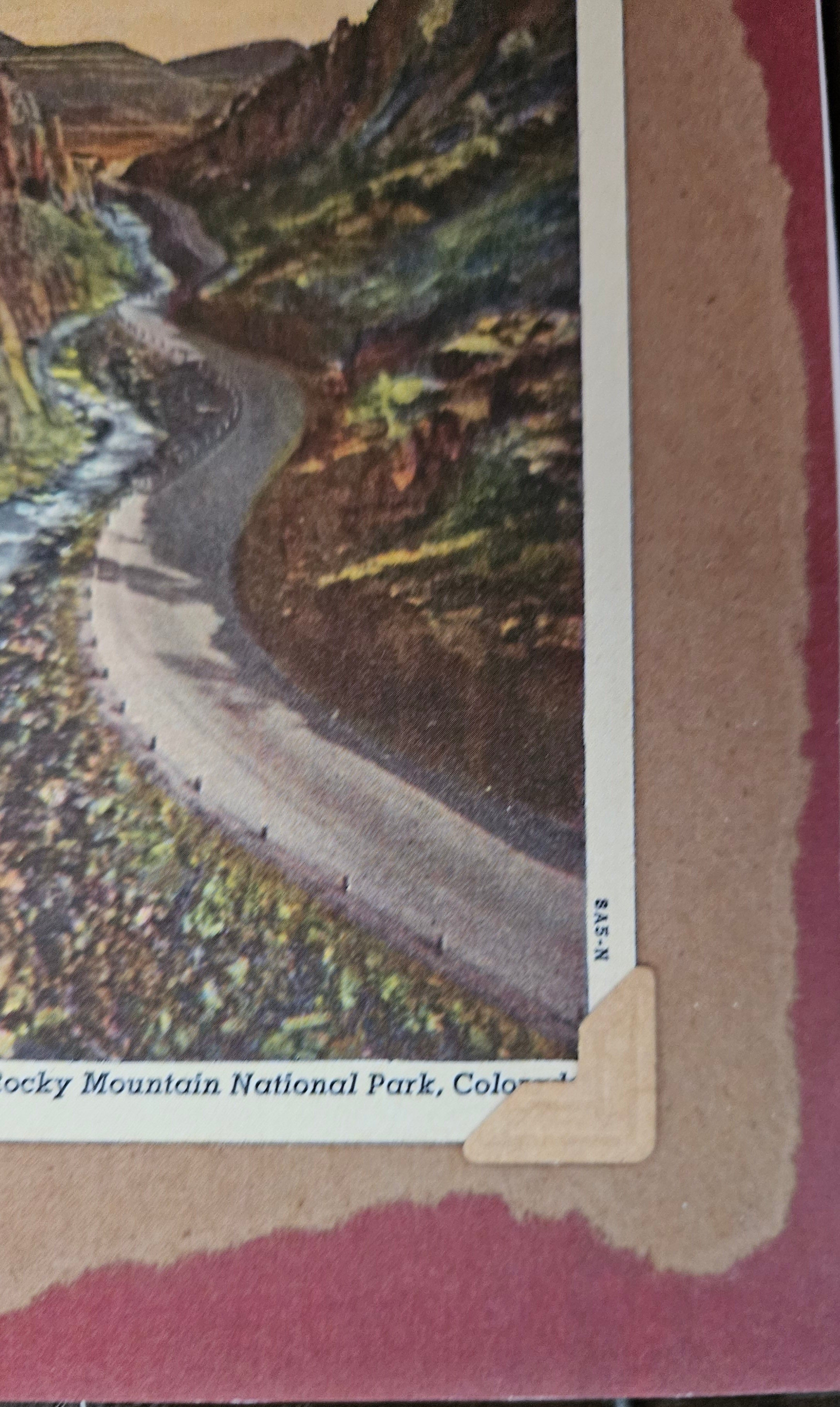 Beautifully Hand Crafted Custom Created Greeting Card Series by Diane Stegman "Cliffs at the Entrance of Big Thompson Canyon"