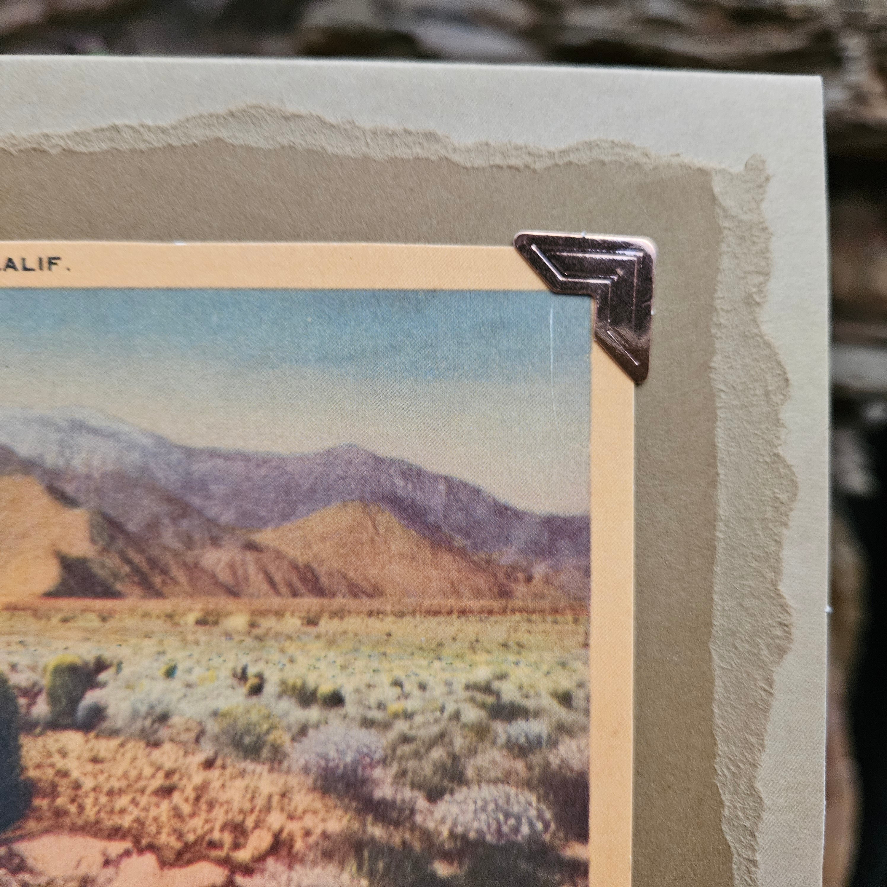 Beautifully Hand Crafted Custom Created Greeting Card Series by Diane Stegman "Mount San Jacinto from the Desert"