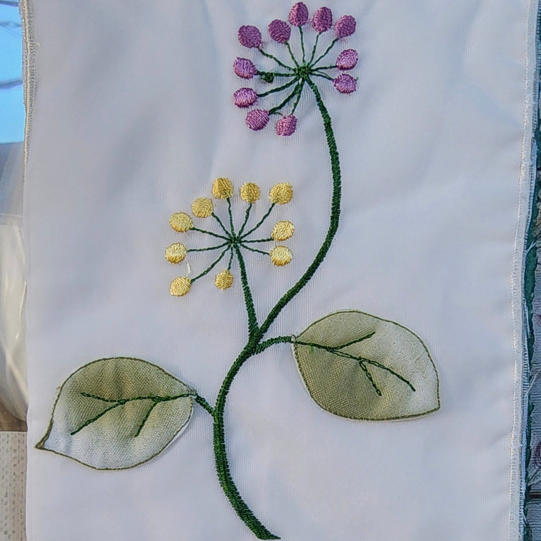 Beautifully Hand Crafted Custom Created Greeting Card Series by Diane Stegman "Fabric Flower"