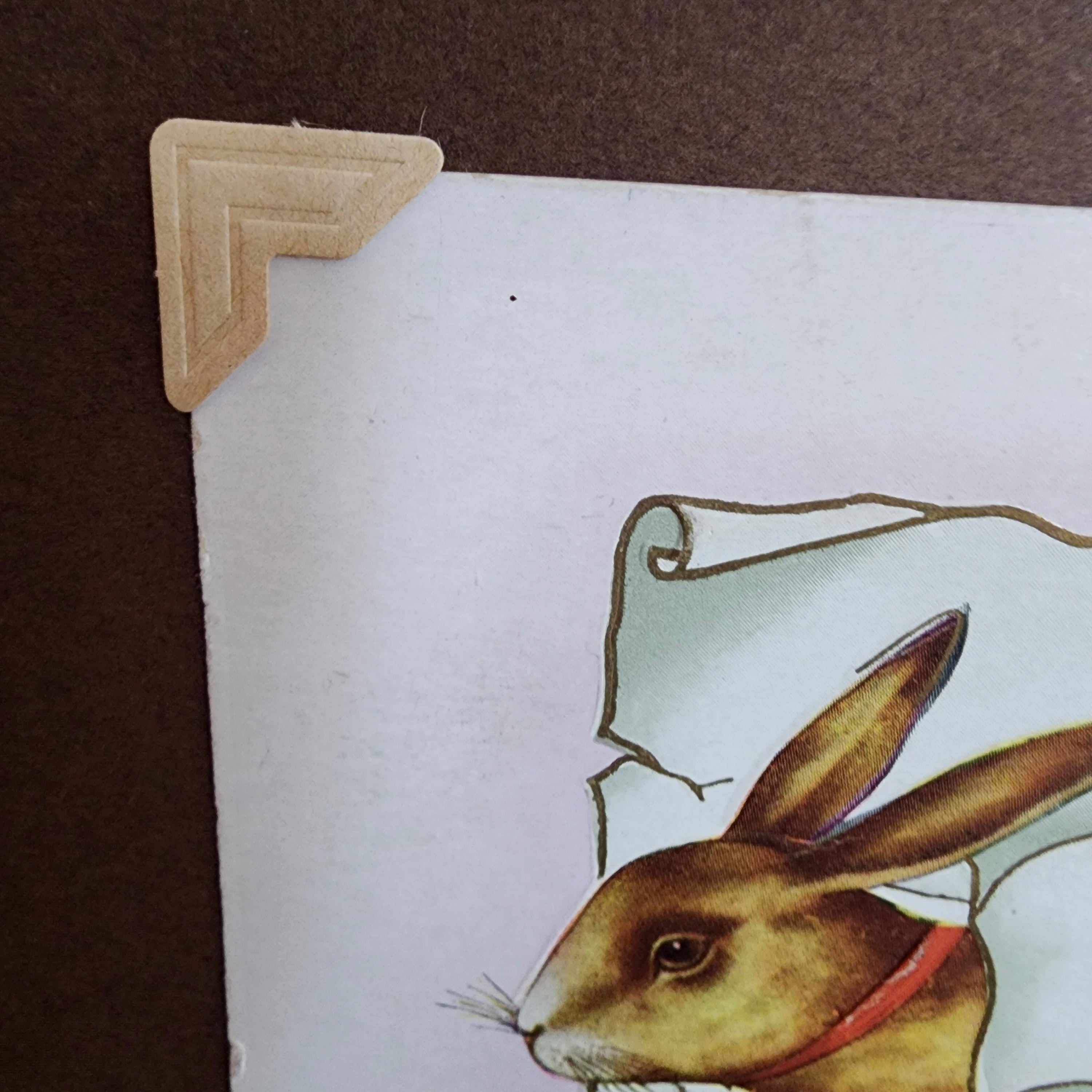 Beautifully Hand Crafted Custom Created Greeting Card Series by Diane Stegman "Easter Rabbit"