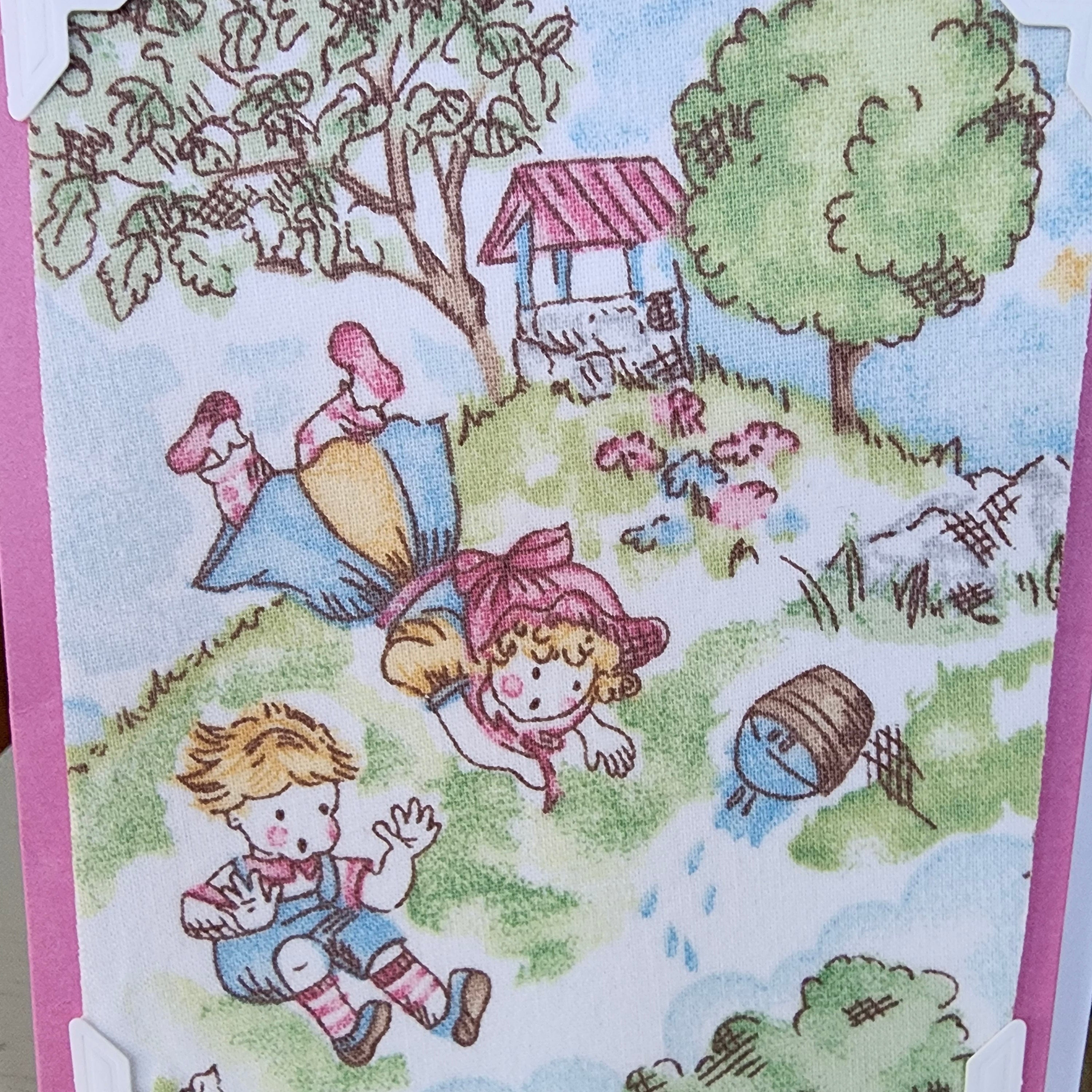 Beautifully Hand Crafted Custom Created Greeting Card Series by Diane Stegman "Jack and Jill"