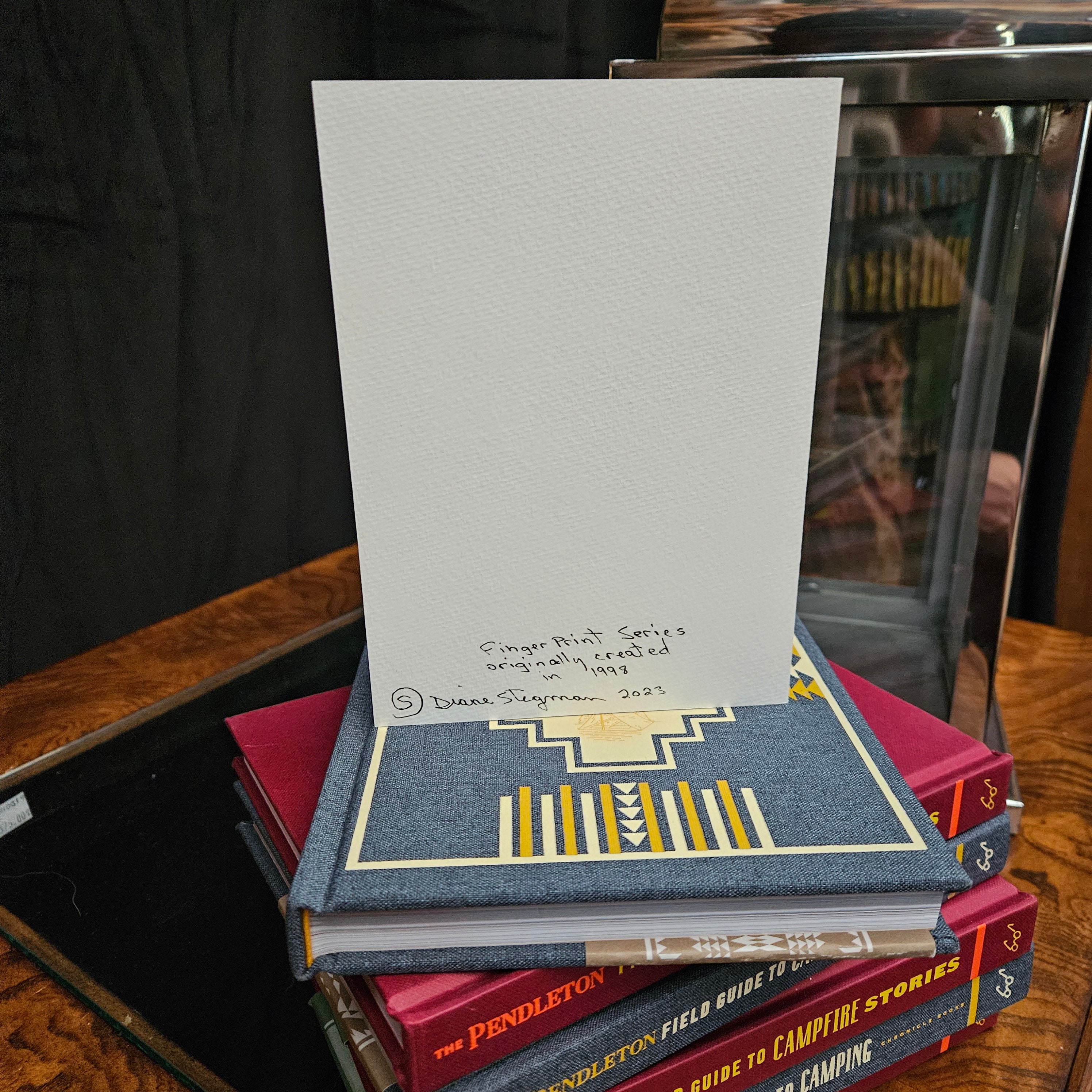 Beautifully Hand Crafted Custom Created Greeting Card Series by Diane Stegman "Fingerprint Series Intrigue"