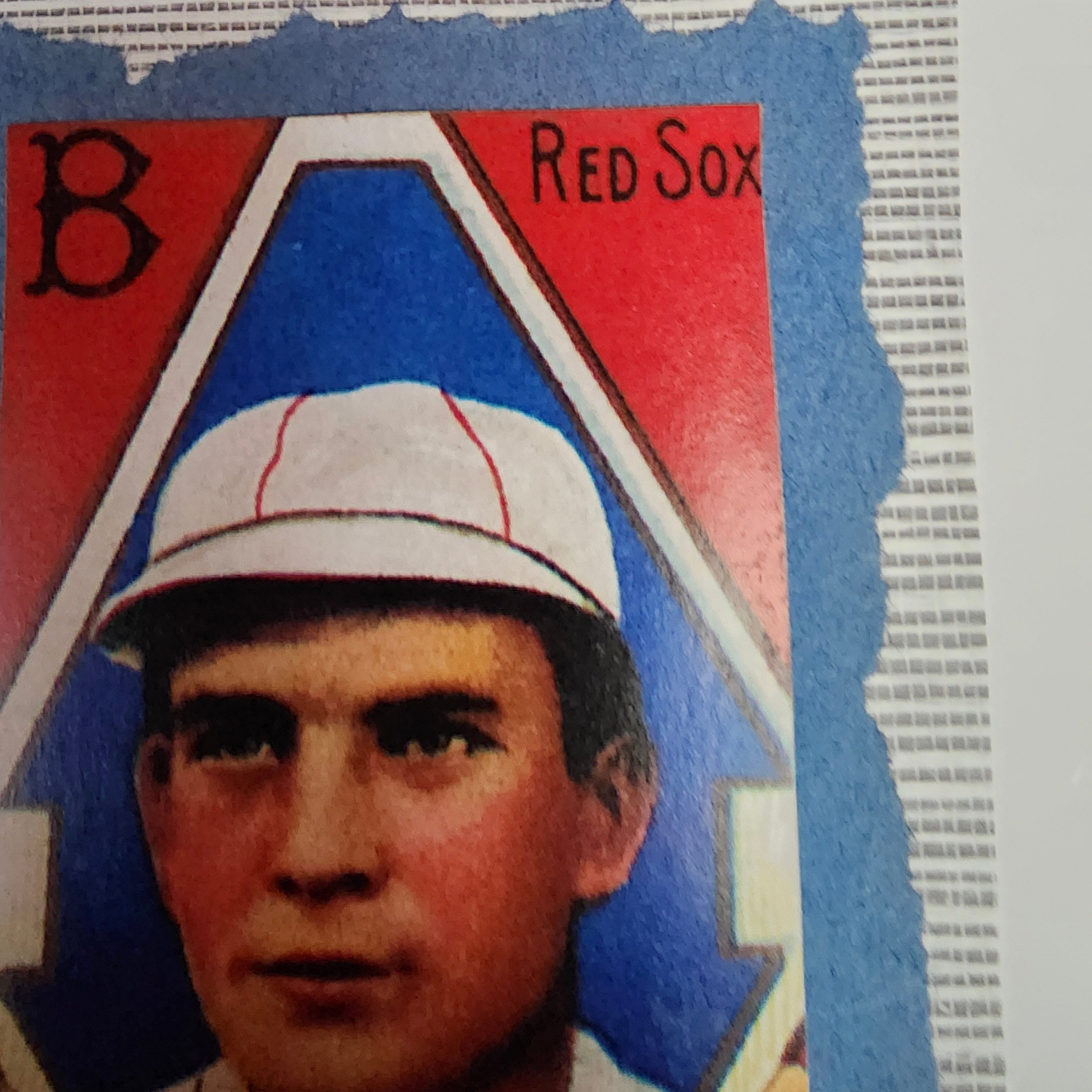 Beautifully Hand Crafted Custom Created Greeting Card Series by Diane Stegman "Red Sox"