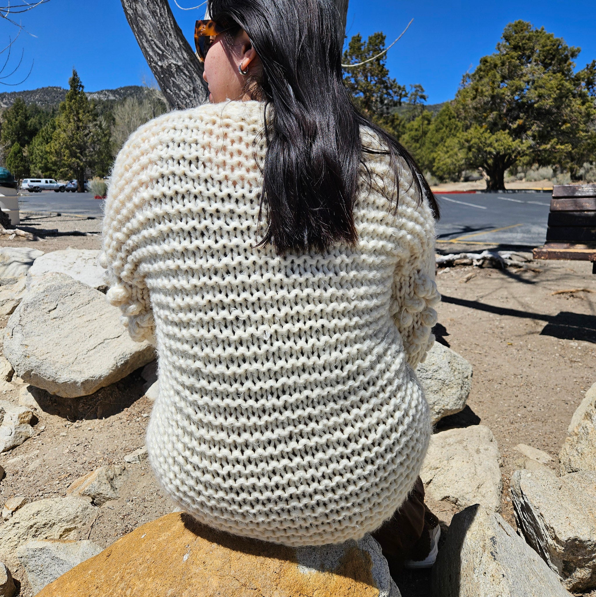 Handmade Wishlist Women's Knitted Cardigan Sweater
