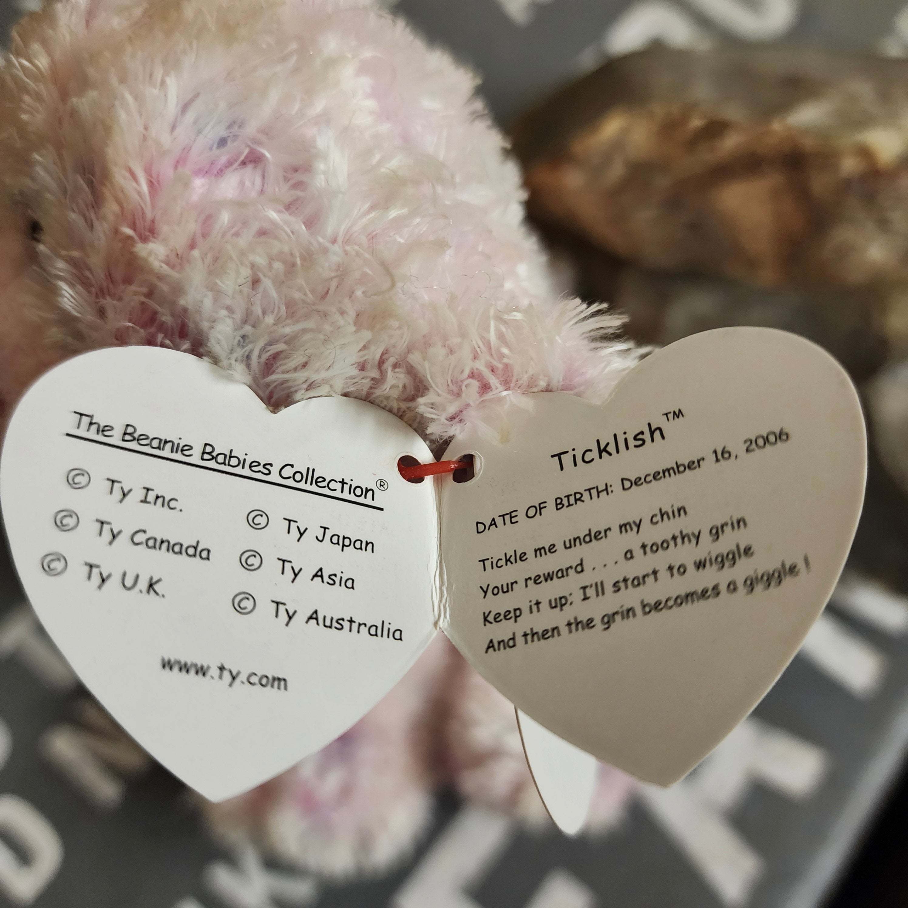 Ty Beanie Babies "Ticklish the Bear"