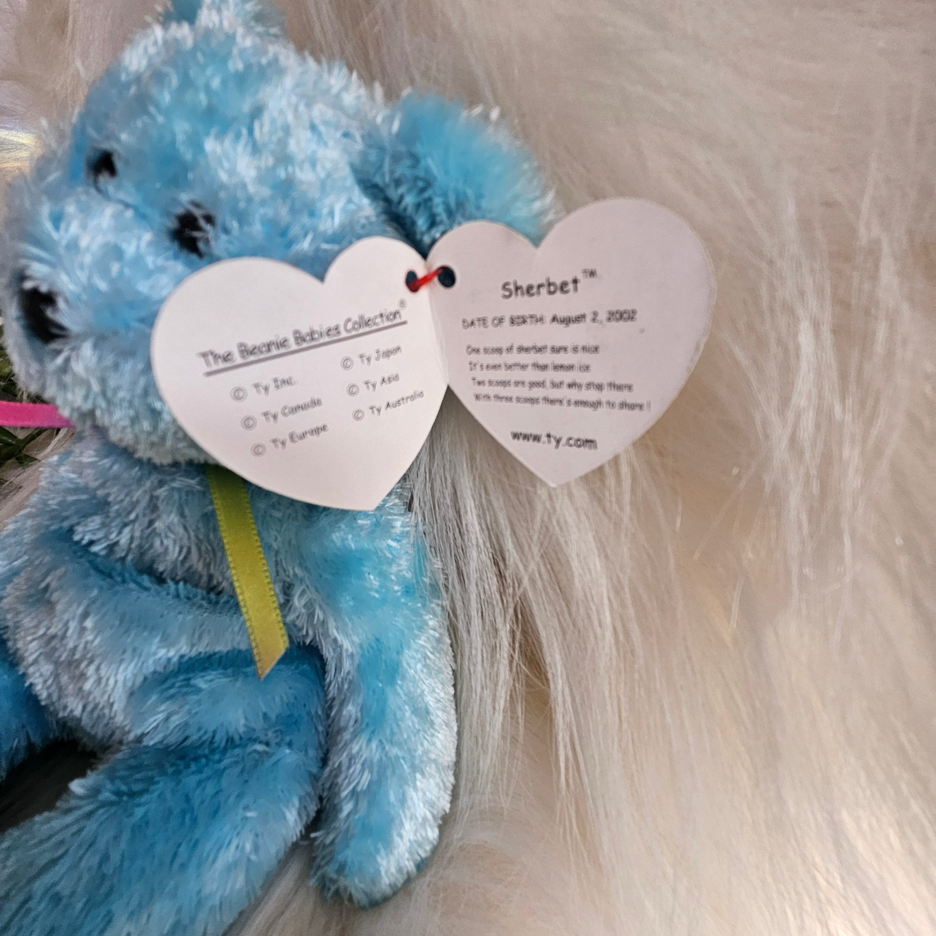 Ty Beanie Babies "Sherbet the Bear"