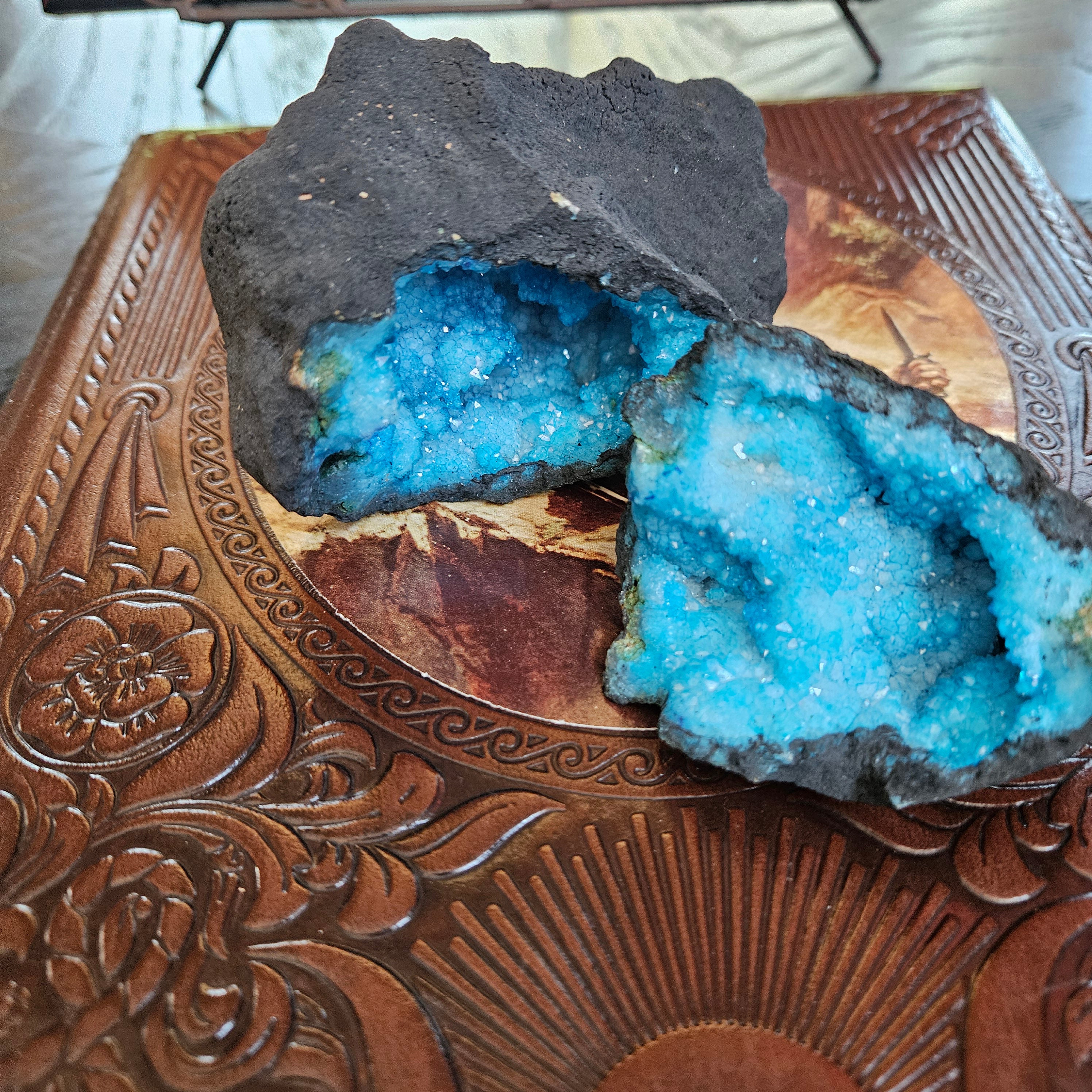 Blue Quartz Geode Crystal