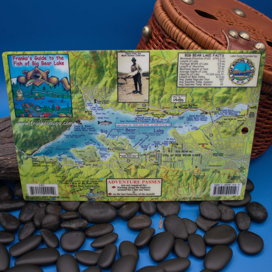 Big Bear Lake California Map & Fish Guide