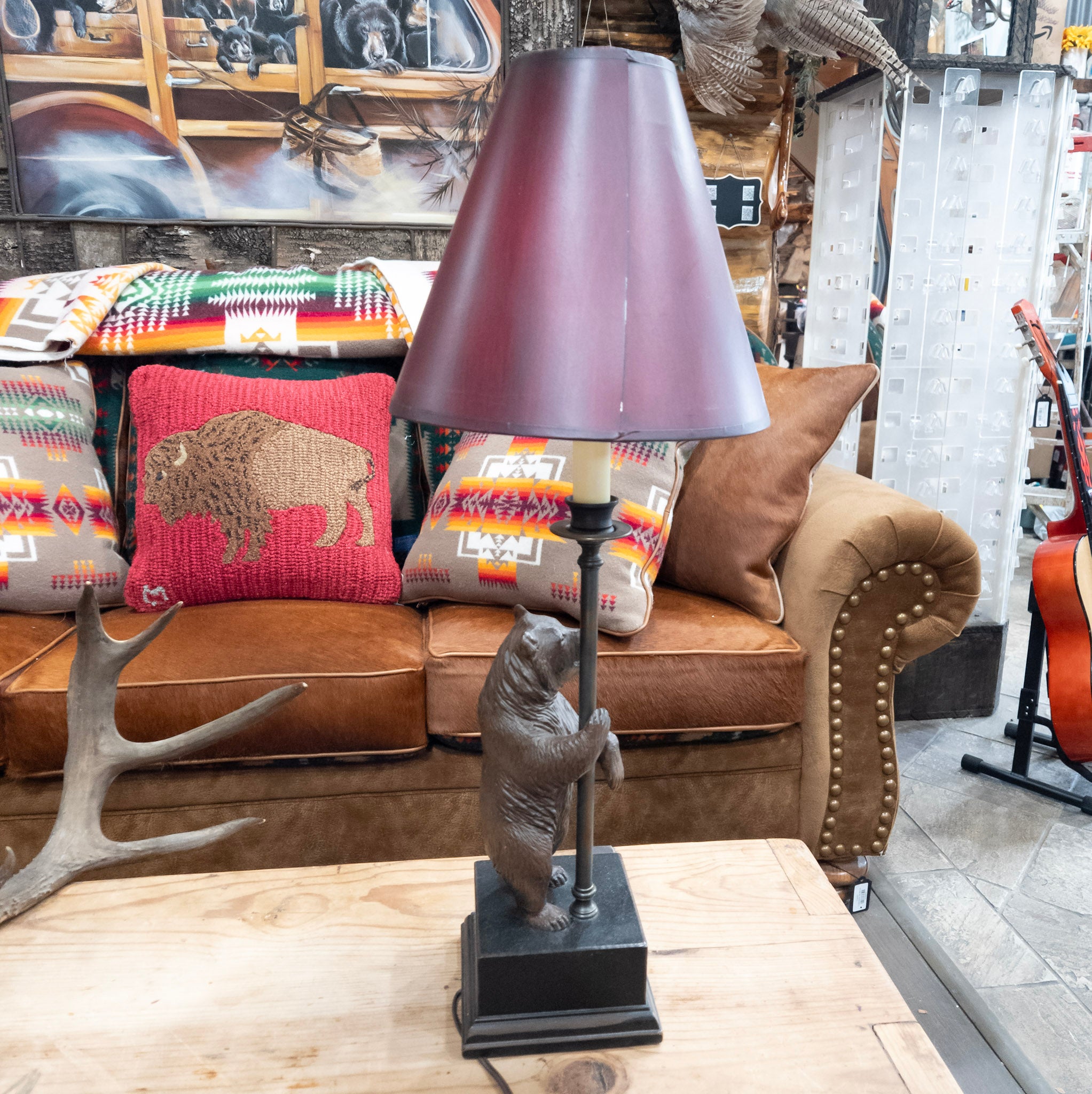Lodge-Style Bear lamp