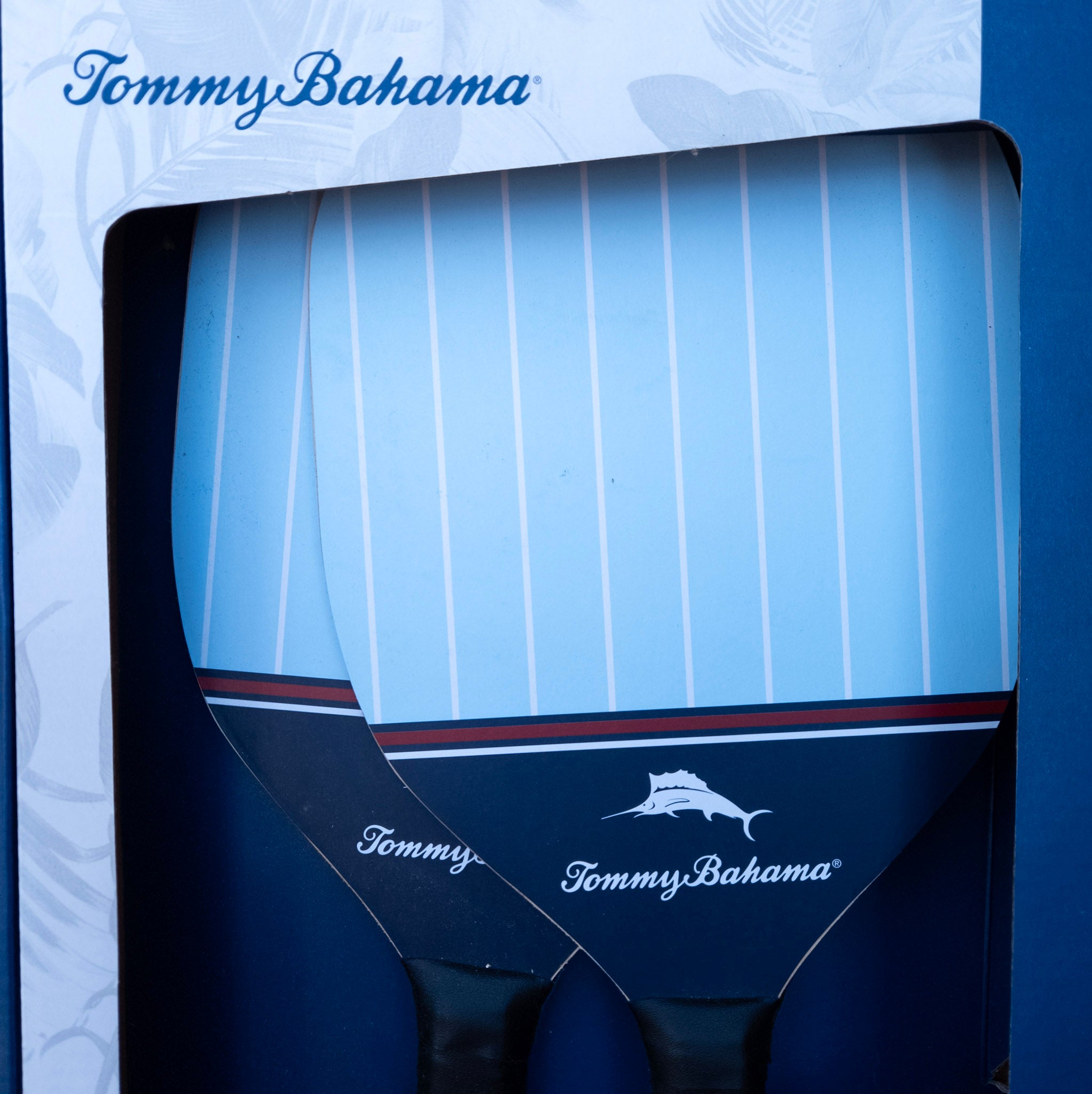 Tommy Bahama Wood Paddle Pickleball Set