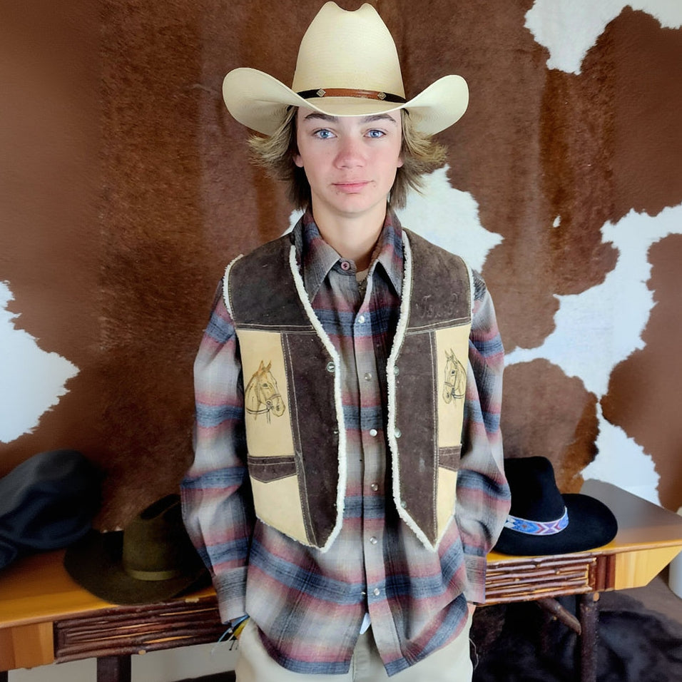 Vintage Unique Western Cowboy Cactus Brand Autenticos De.