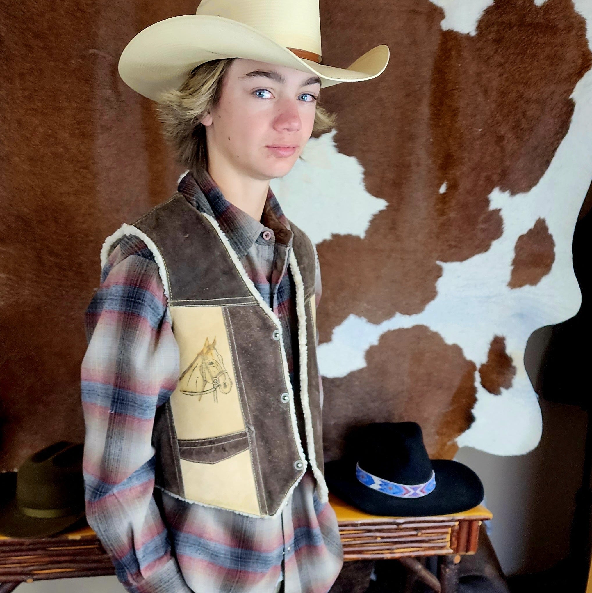 Vintage Unique Western Cowboy Cactus Brand Autenticos De.